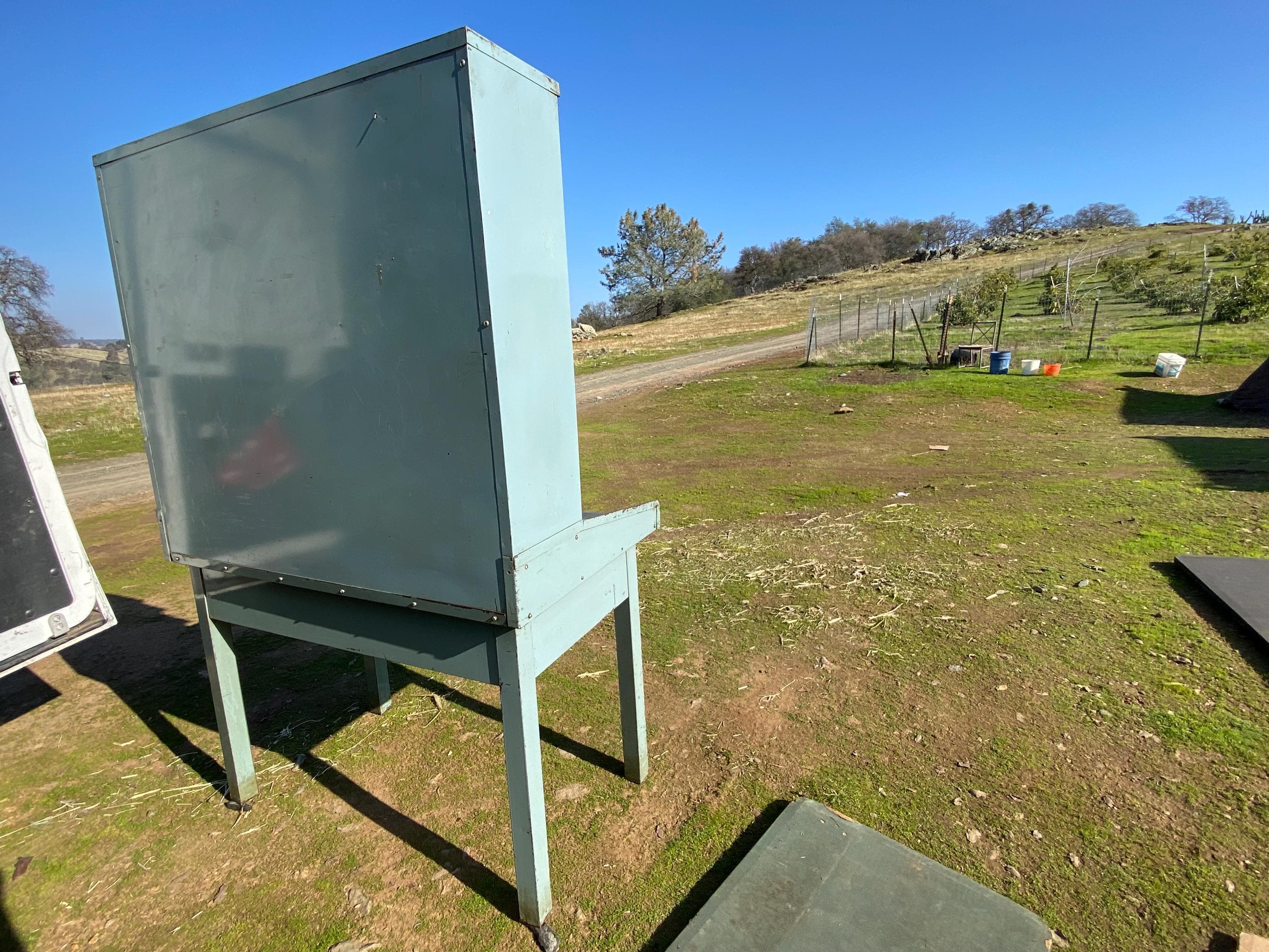 antique post office metal table organizer - Thumbnail 9