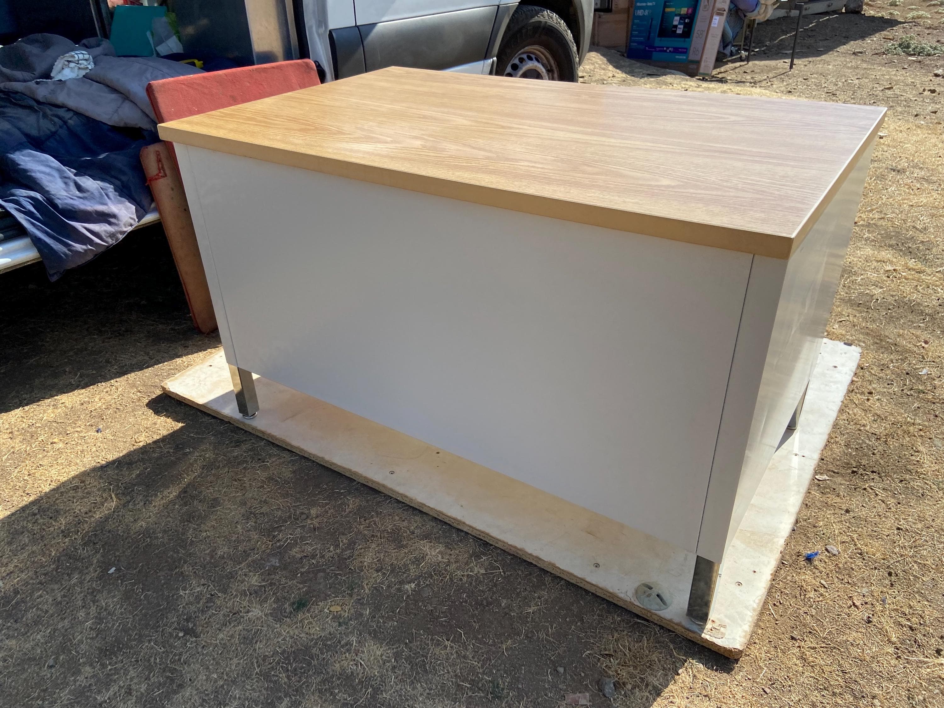 vintage mid century modern credenza Sideboard storage cabinet - Thumbnail 7