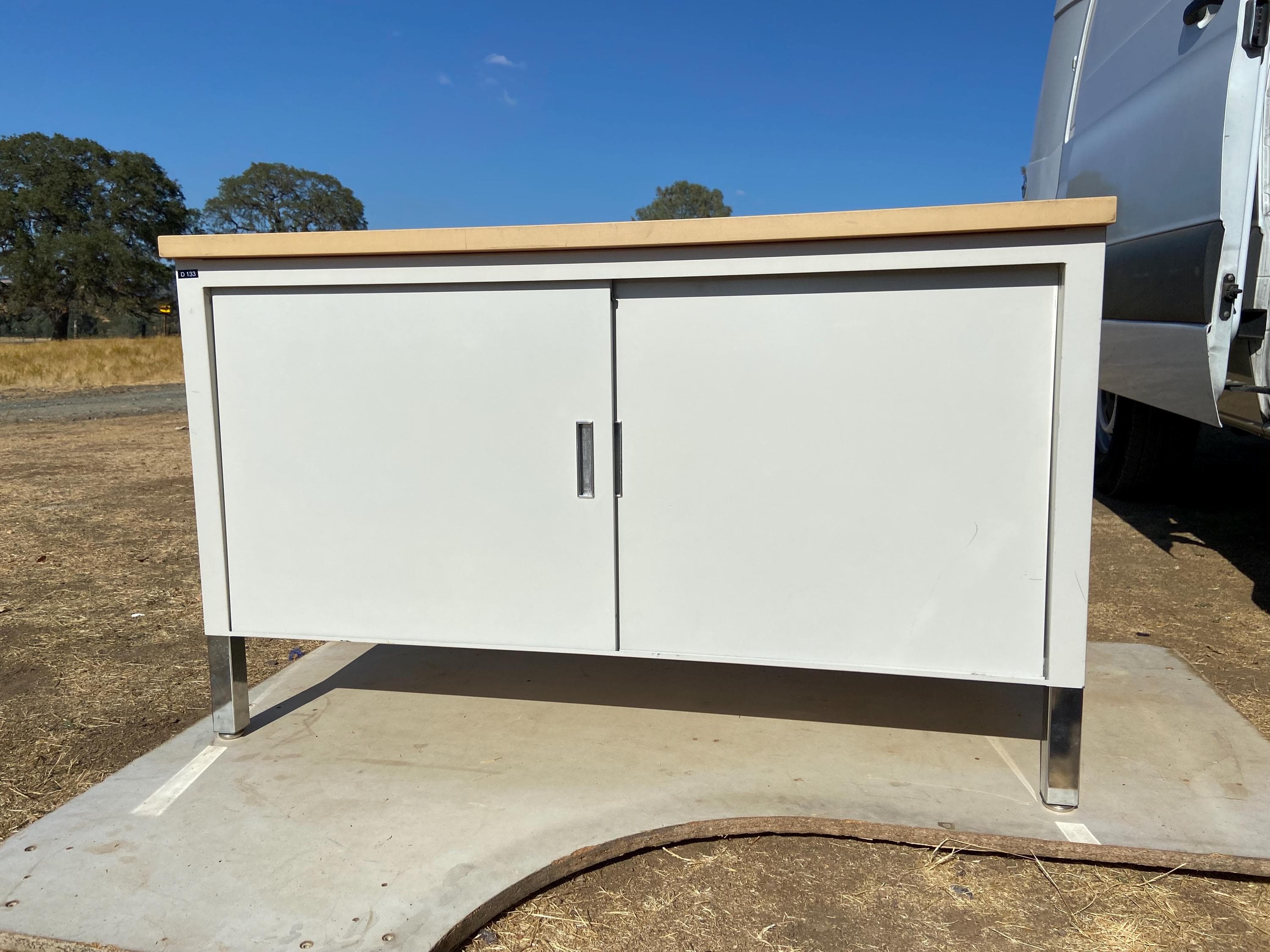 vintage mid century modern credenza Sideboard storage cabinet - Thumbnail 10