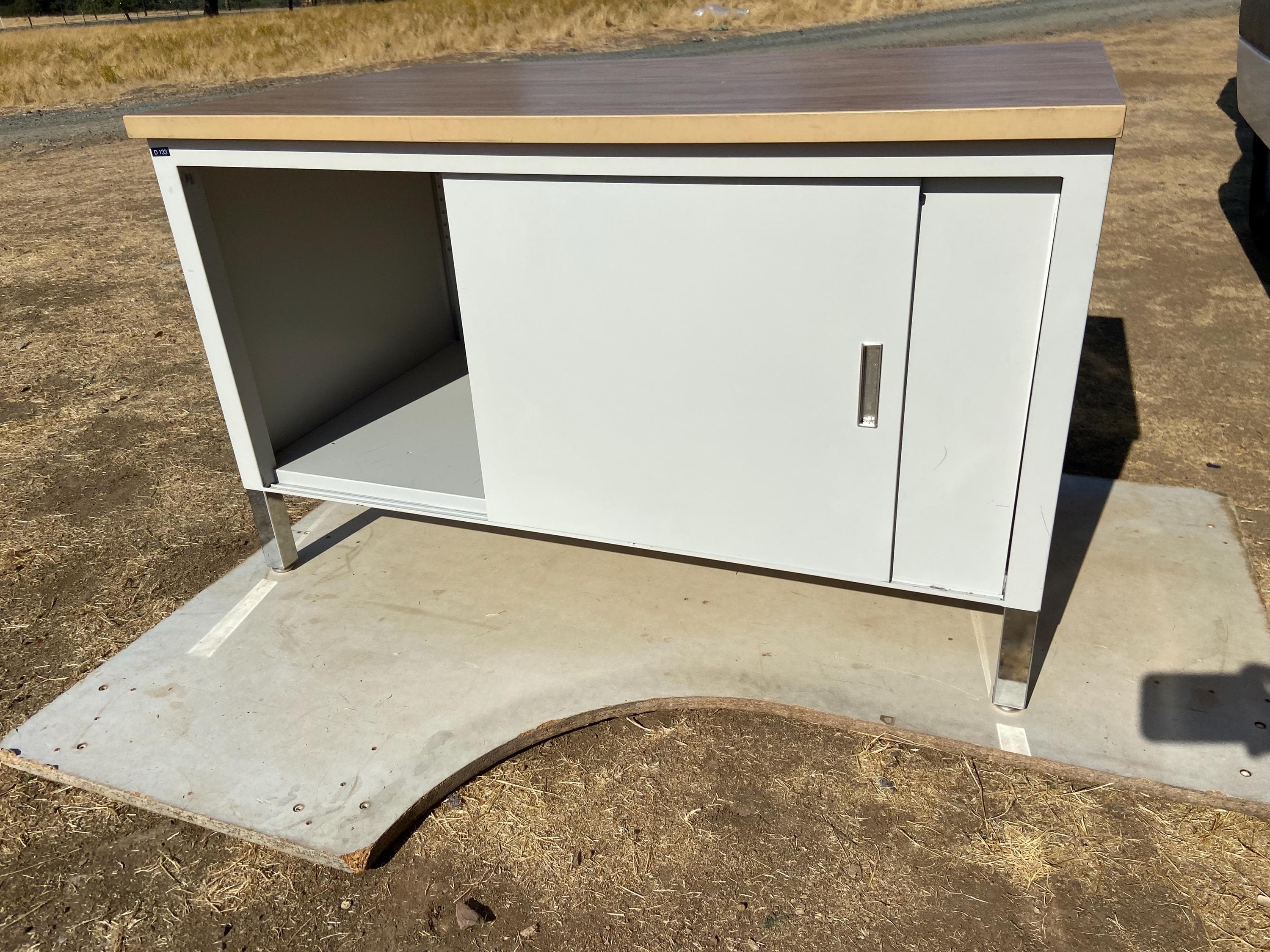 vintage mid century modern credenza Sideboard storage cabinet - Thumbnail 9