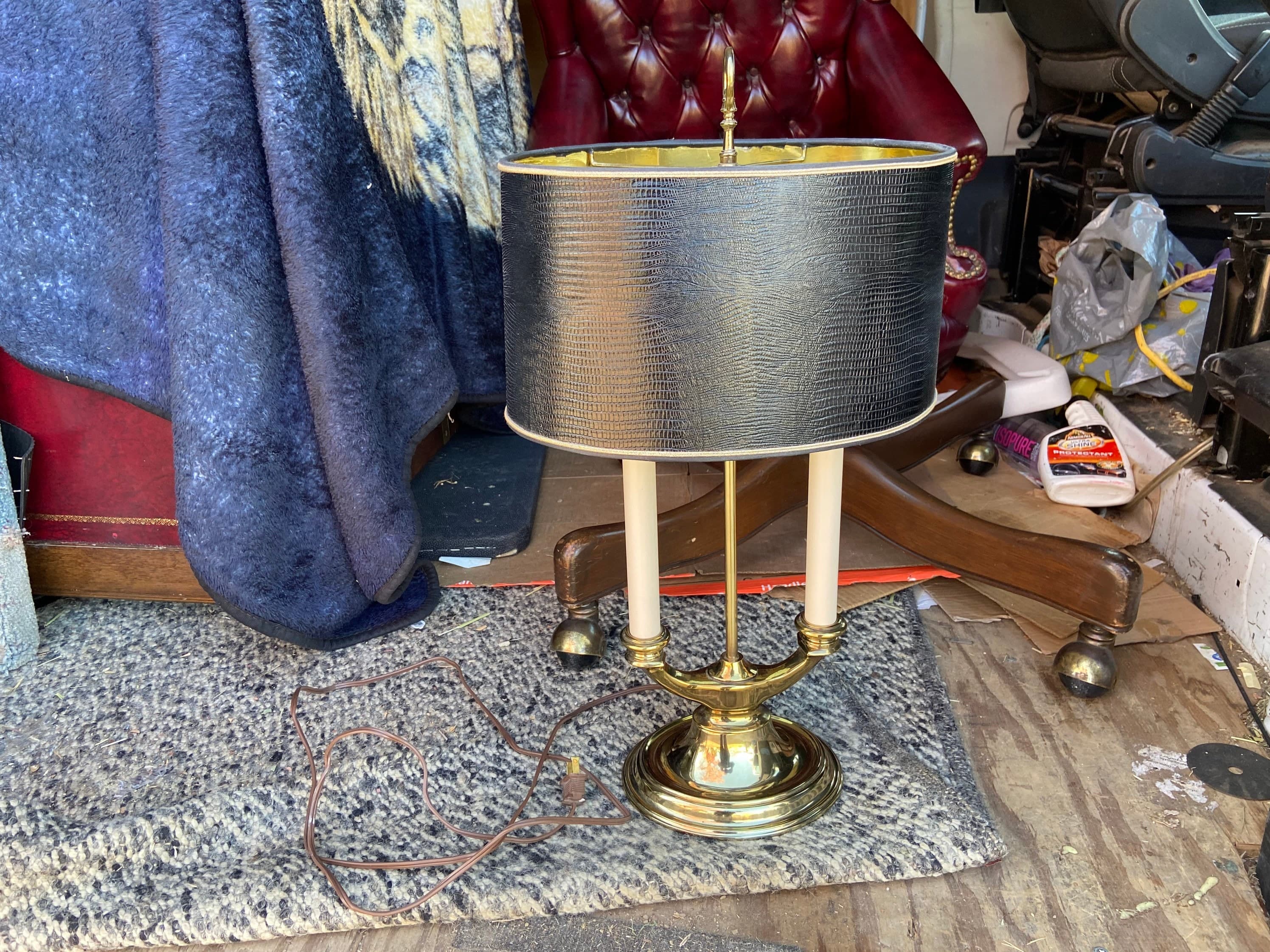 Vintage brass stiffel desk lamp - Thumbnail 10