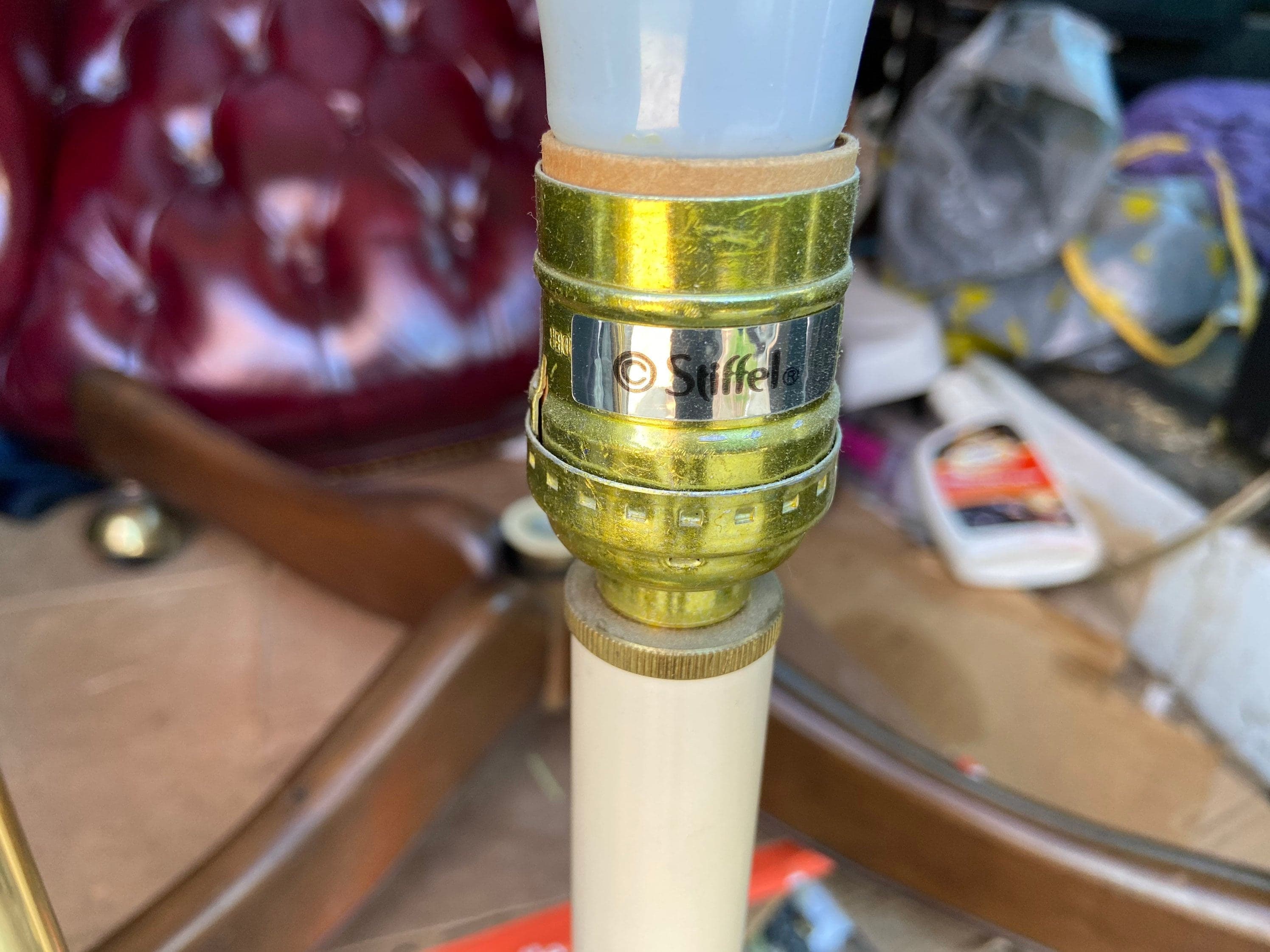 Vintage brass stiffel desk lamp - Thumbnail 7