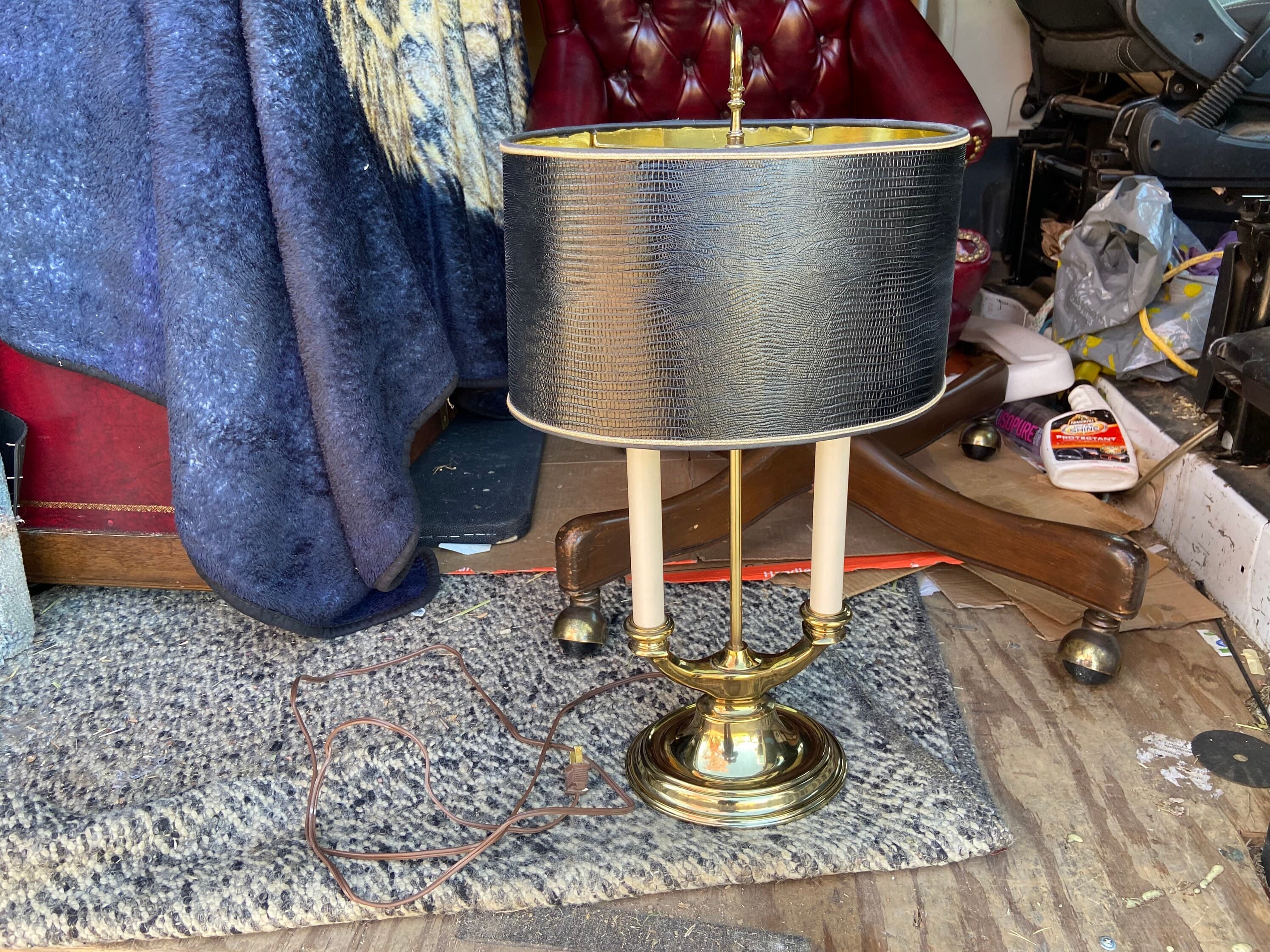 Vintage brass stiffel desk lamp - Thumbnail 4