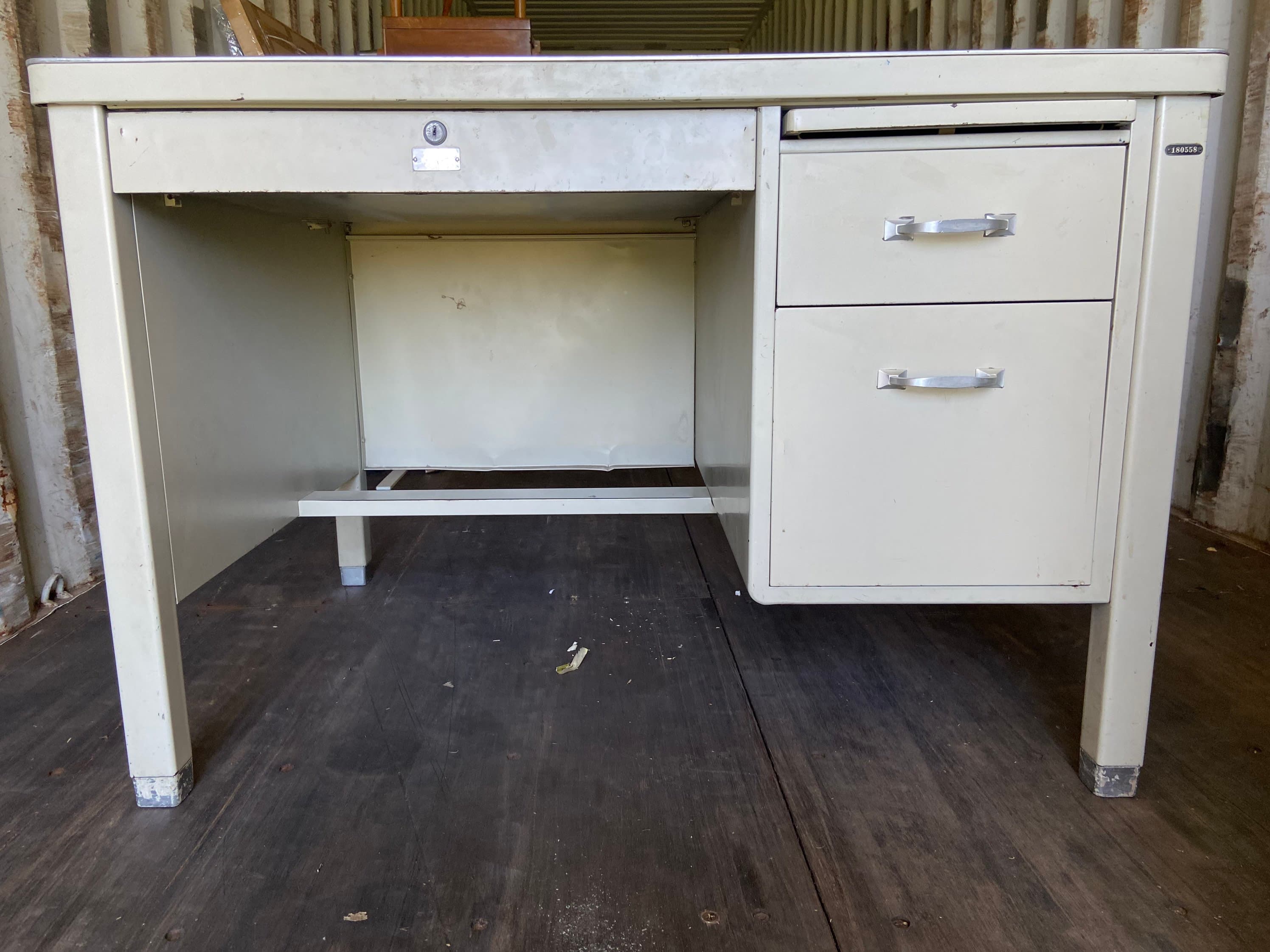 The general fireproofing company vintage metal tanker desk - Thumbnail 7