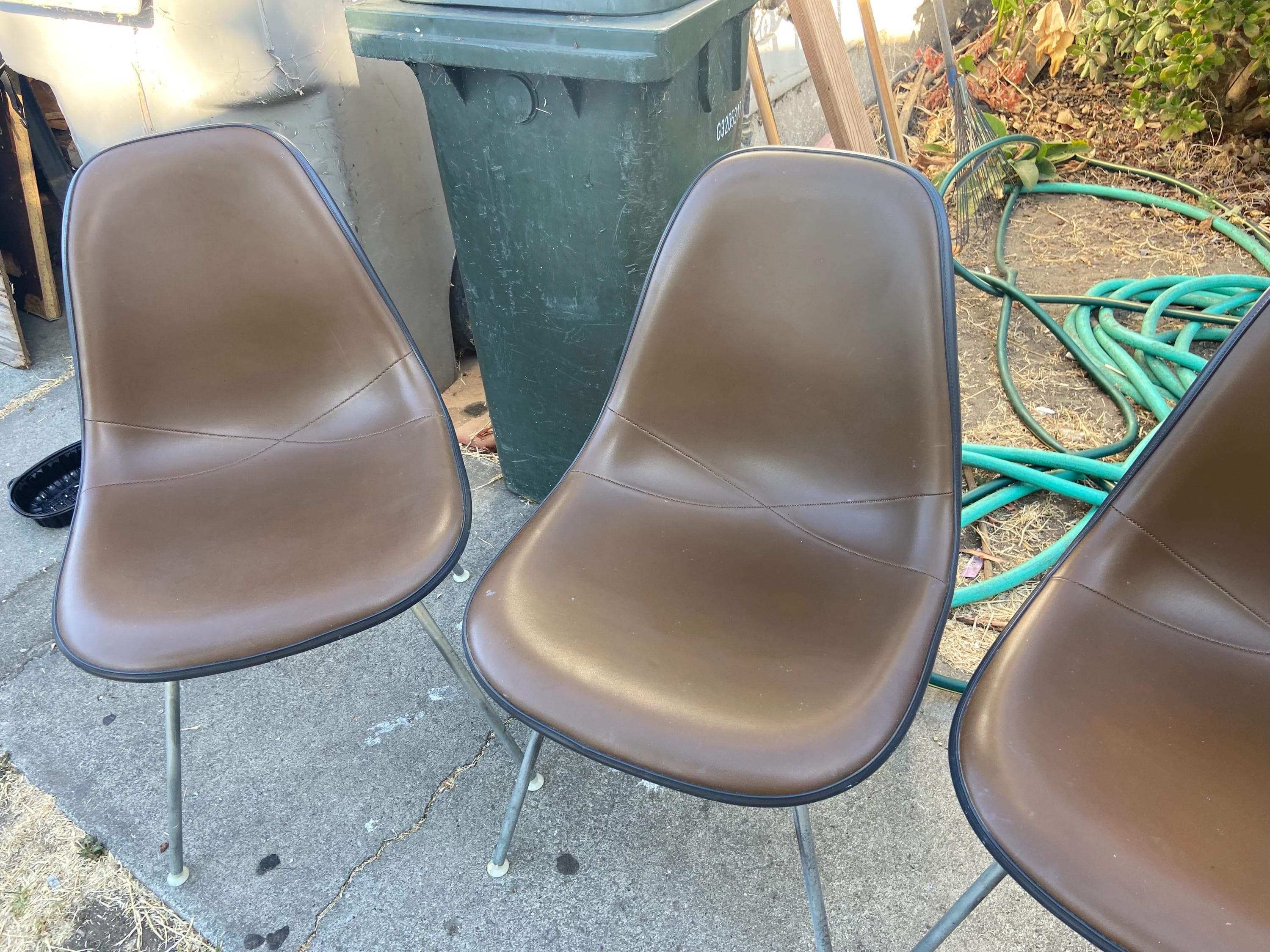 vintage Herman miller Eames DSX side chairs set of 5 - Thumbnail 7
