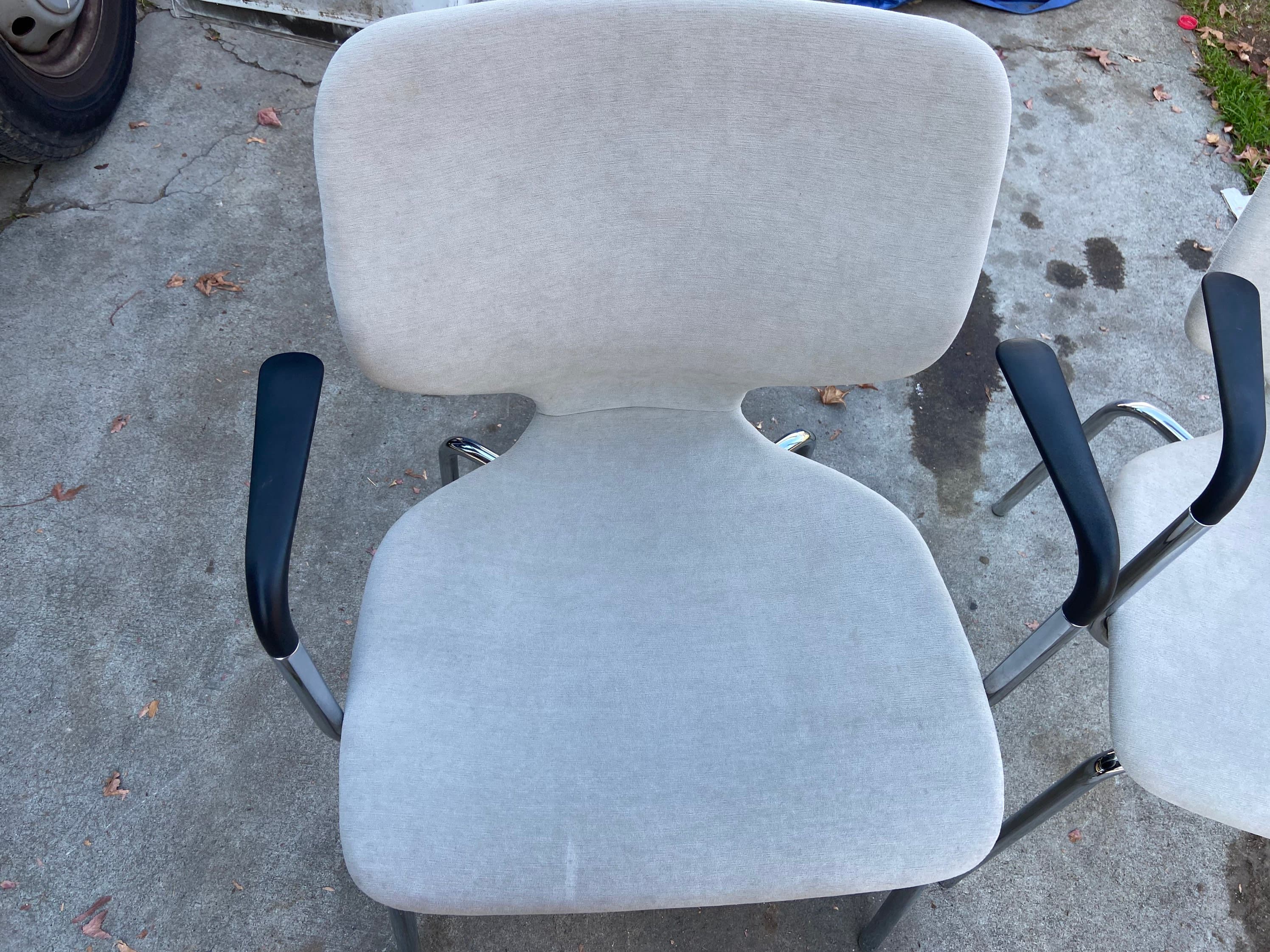 Set of two accent arm side chairs like knoll - Thumbnail 7