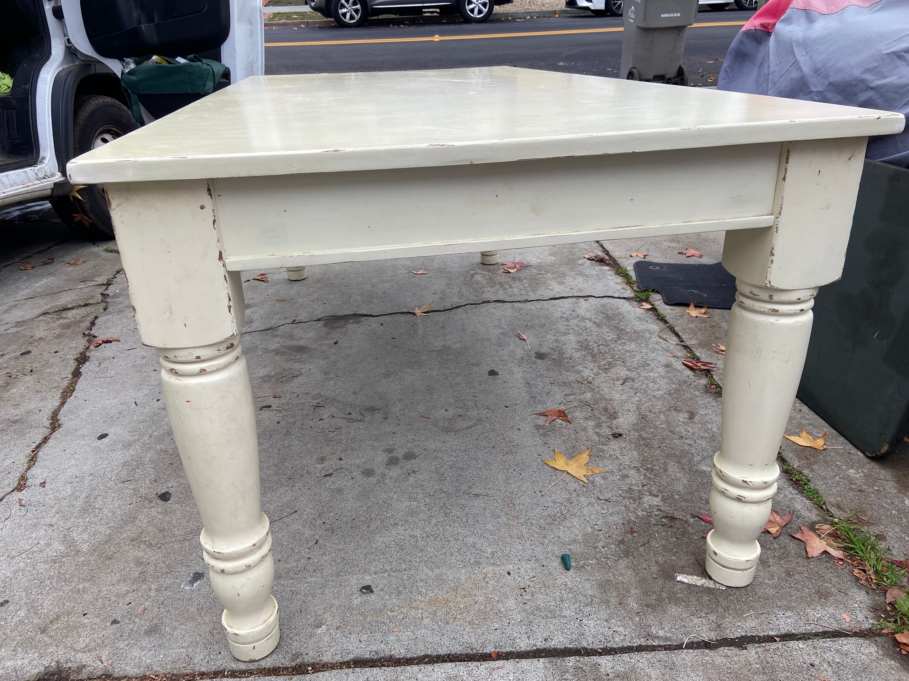 Pottery barn farmhouse rustic kitchen table - Thumbnail 5