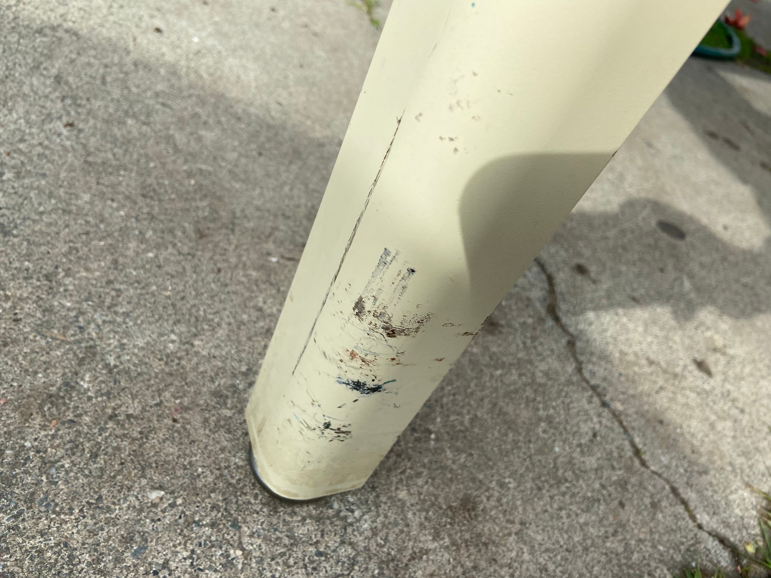 Vintage mid century modern metal tanker desk table - Thumbnail 7