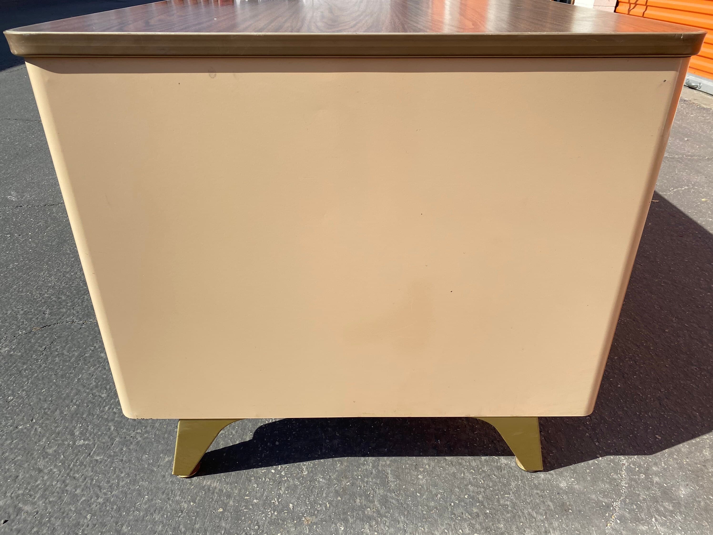 Cole steel vintage metal tanker desk - Thumbnail 10