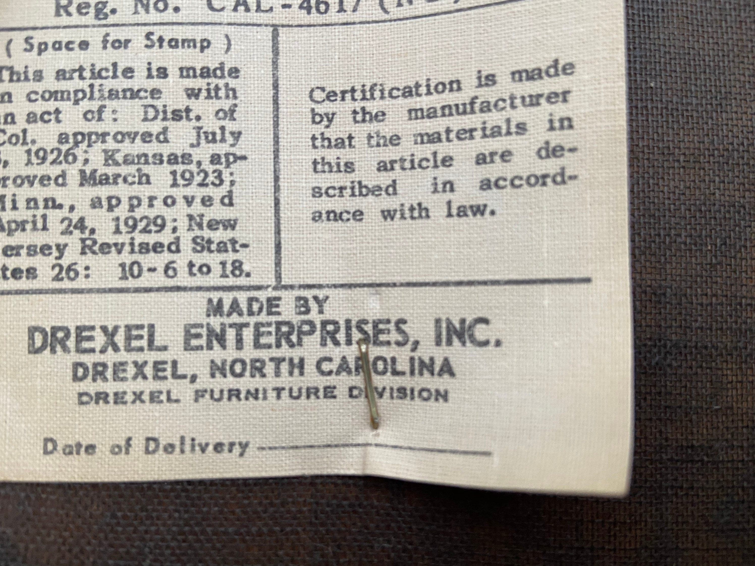 Vintage French provincial Drexel furniture arm chairs set of 4 - Thumbnail 6