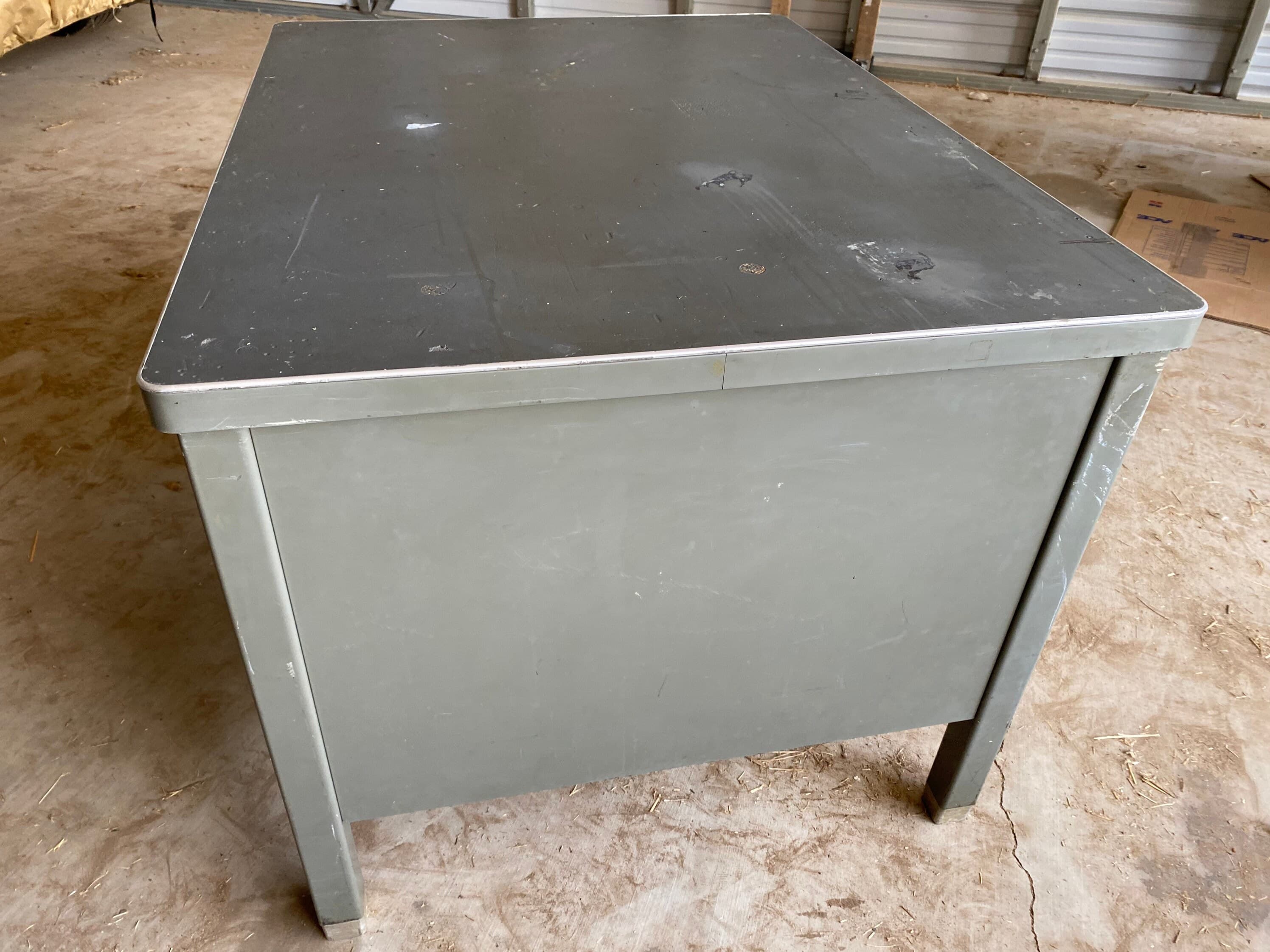 General fireproofing company vintage metal tanker desk - Thumbnail 5