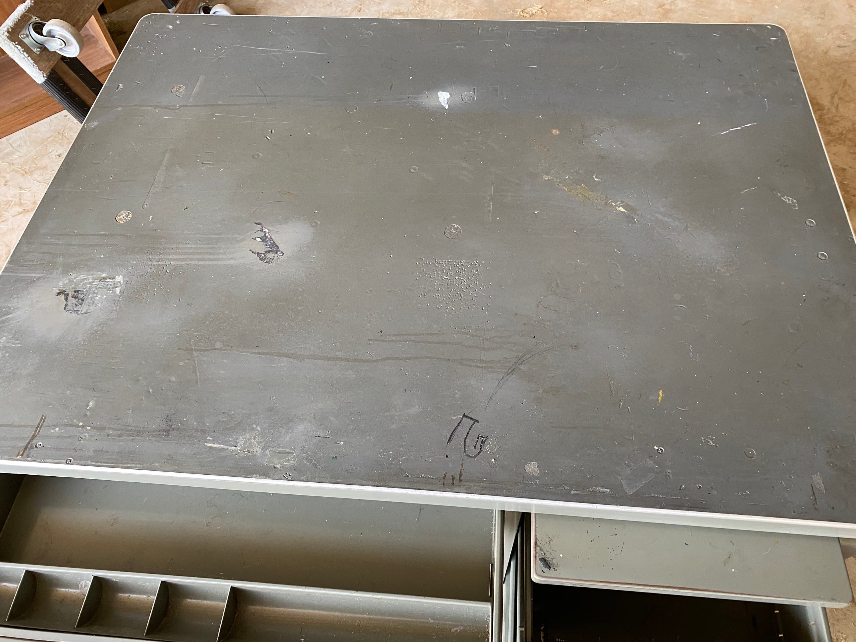 General fireproofing company vintage metal tanker desk - Thumbnail 7