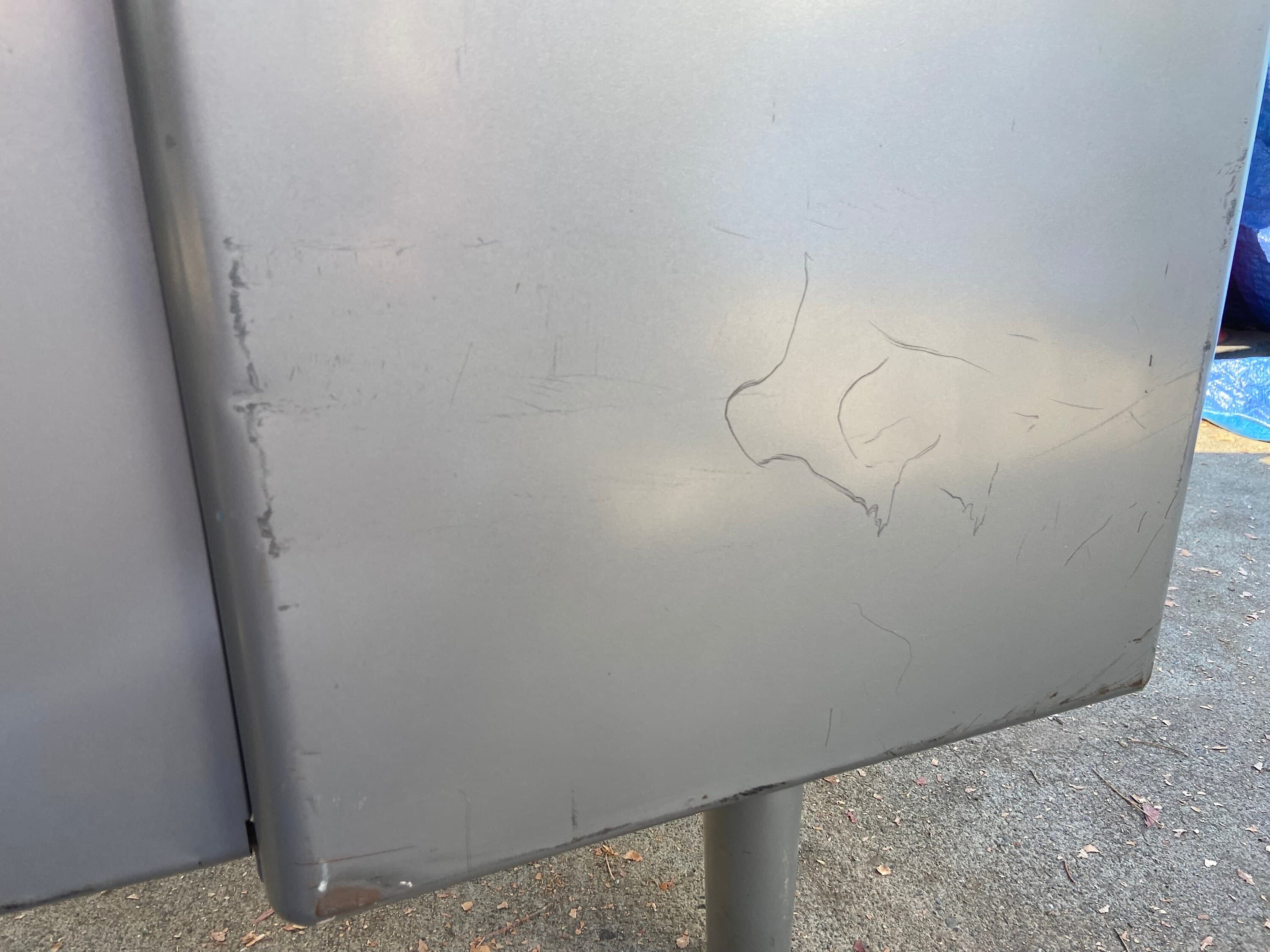 Steelcase Vintage metal tanker desk - Thumbnail 3