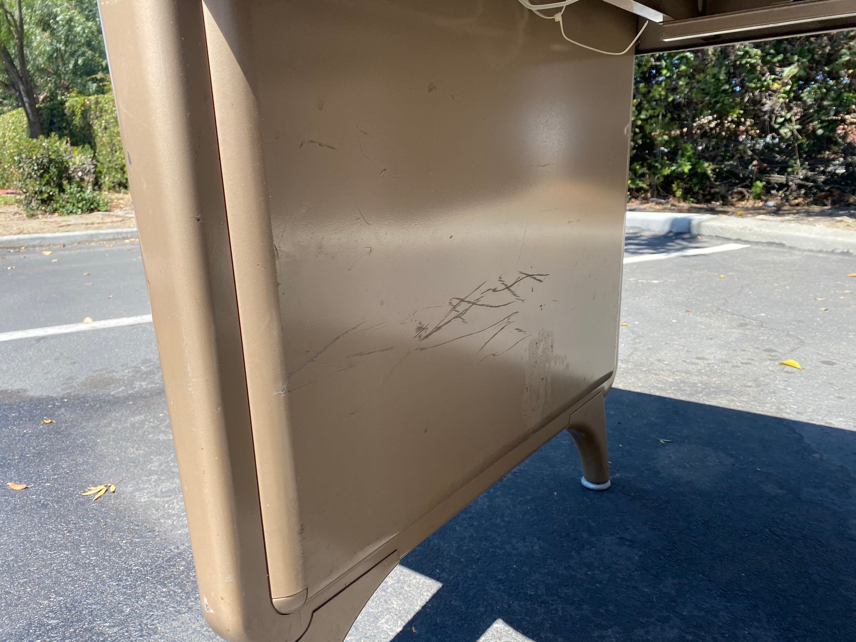 All steel aurora vintage metal tanker desk table - Thumbnail 3