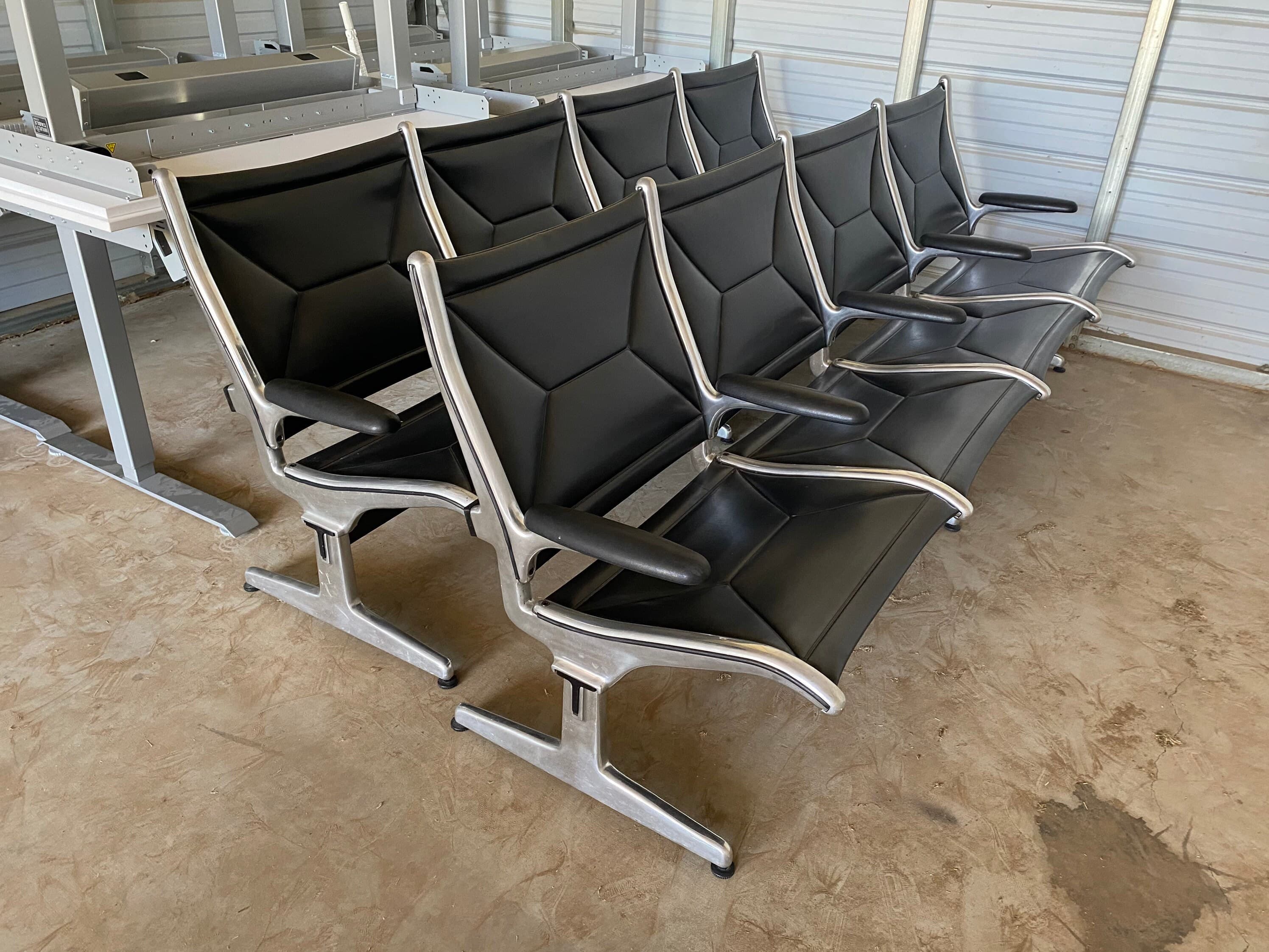 Vintage Herman Miller tandem airport accent seats 4 - Thumbnail 4