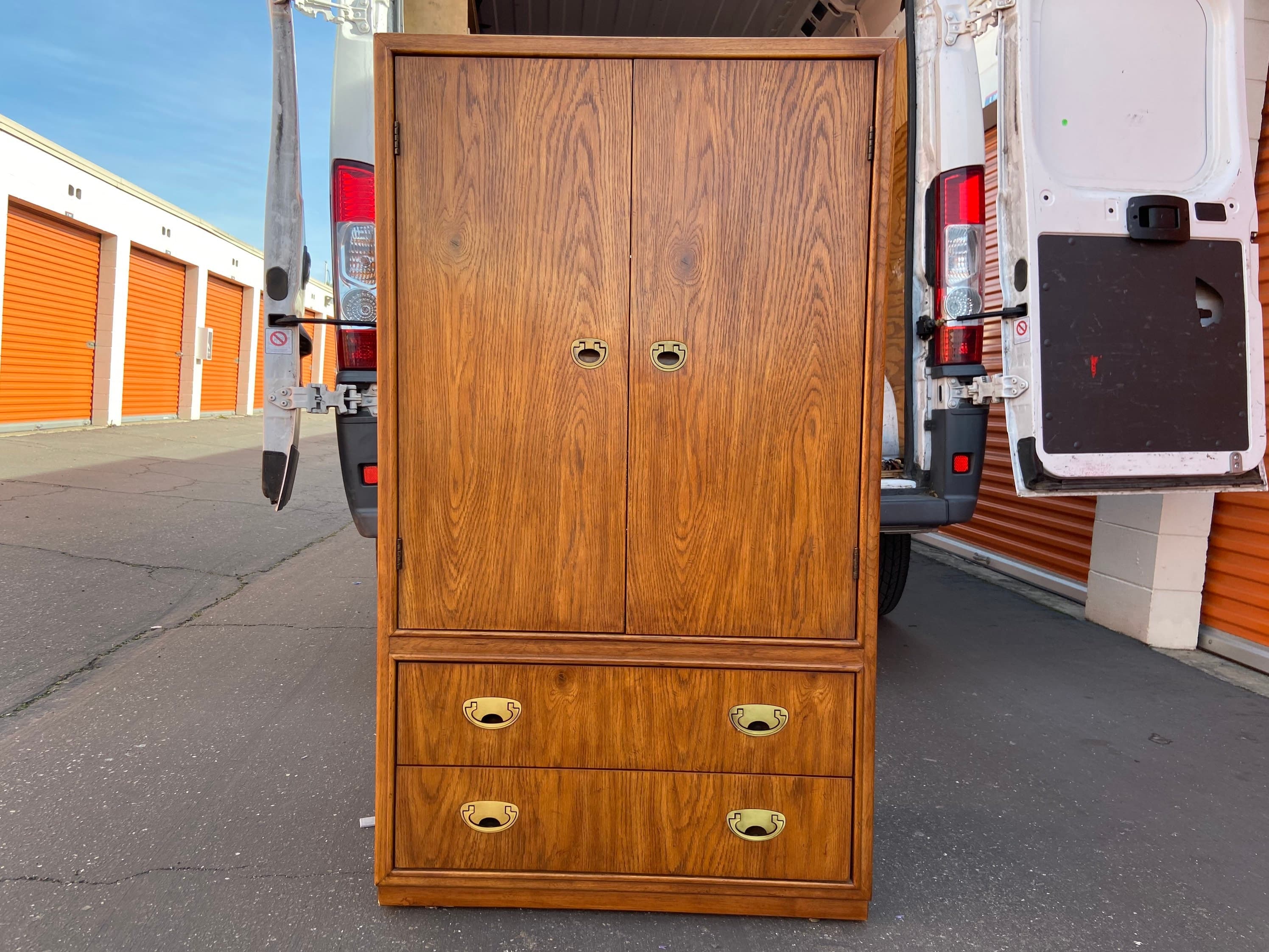 Vintage Drexel heritage tv stand armoire storage cabinet - Image 1