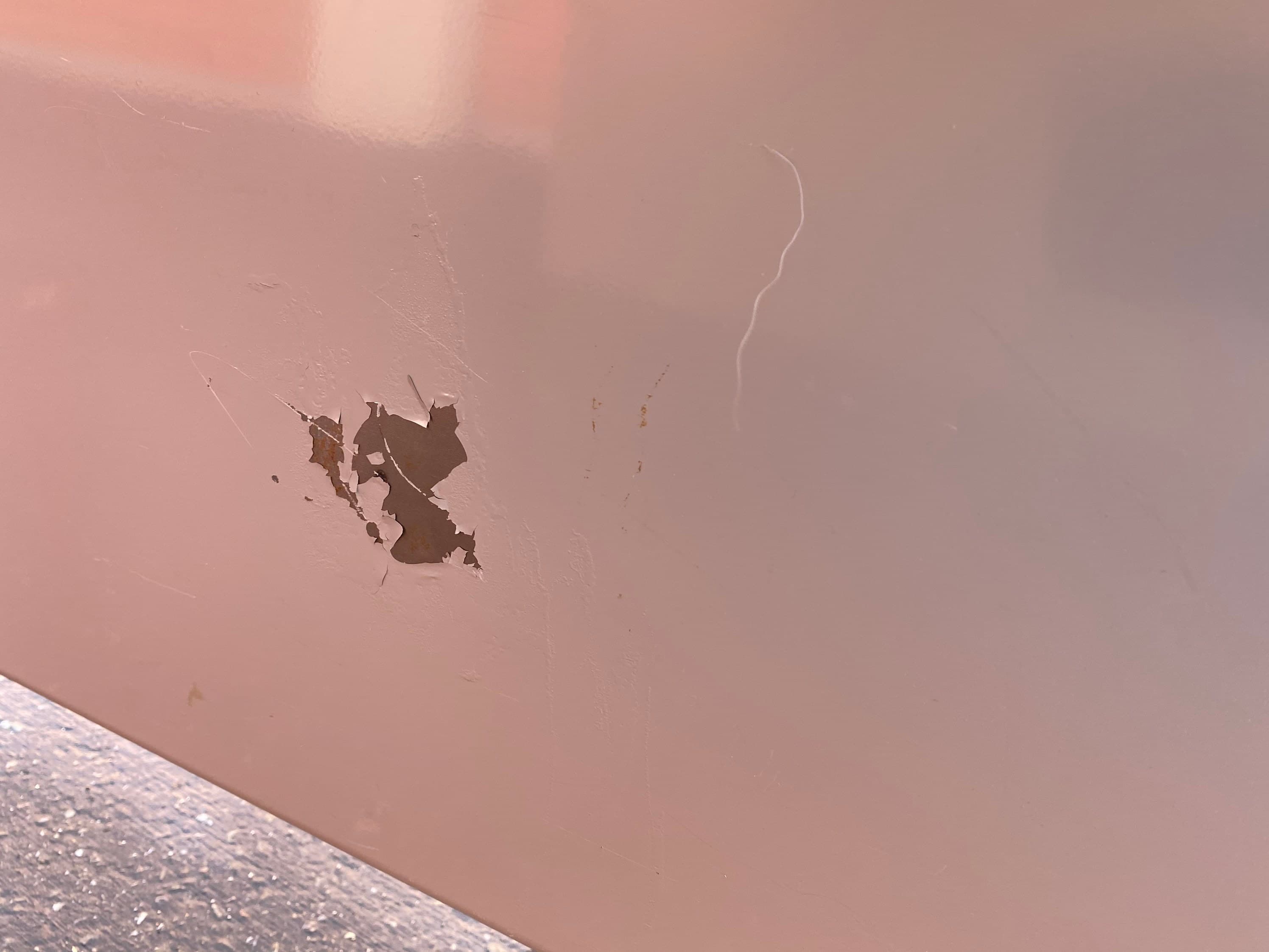 Steelcase vintage metal tanker desk table - Thumbnail 7