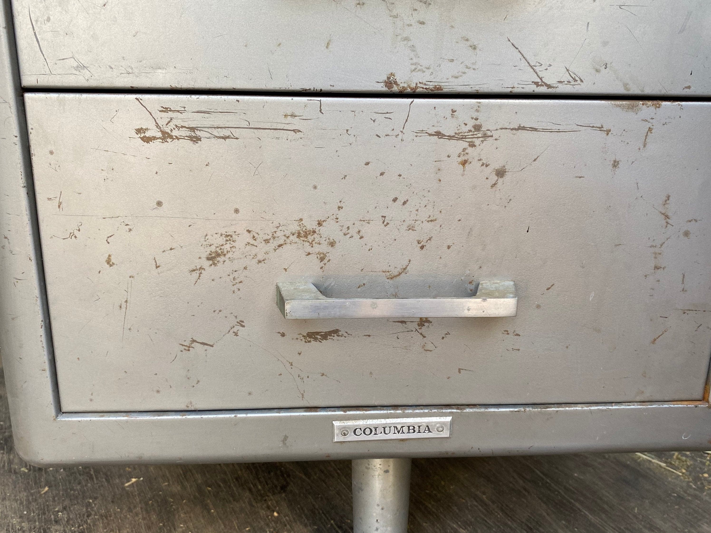 Columbia vintage mid century modern tanker desk set - Thumbnail 6