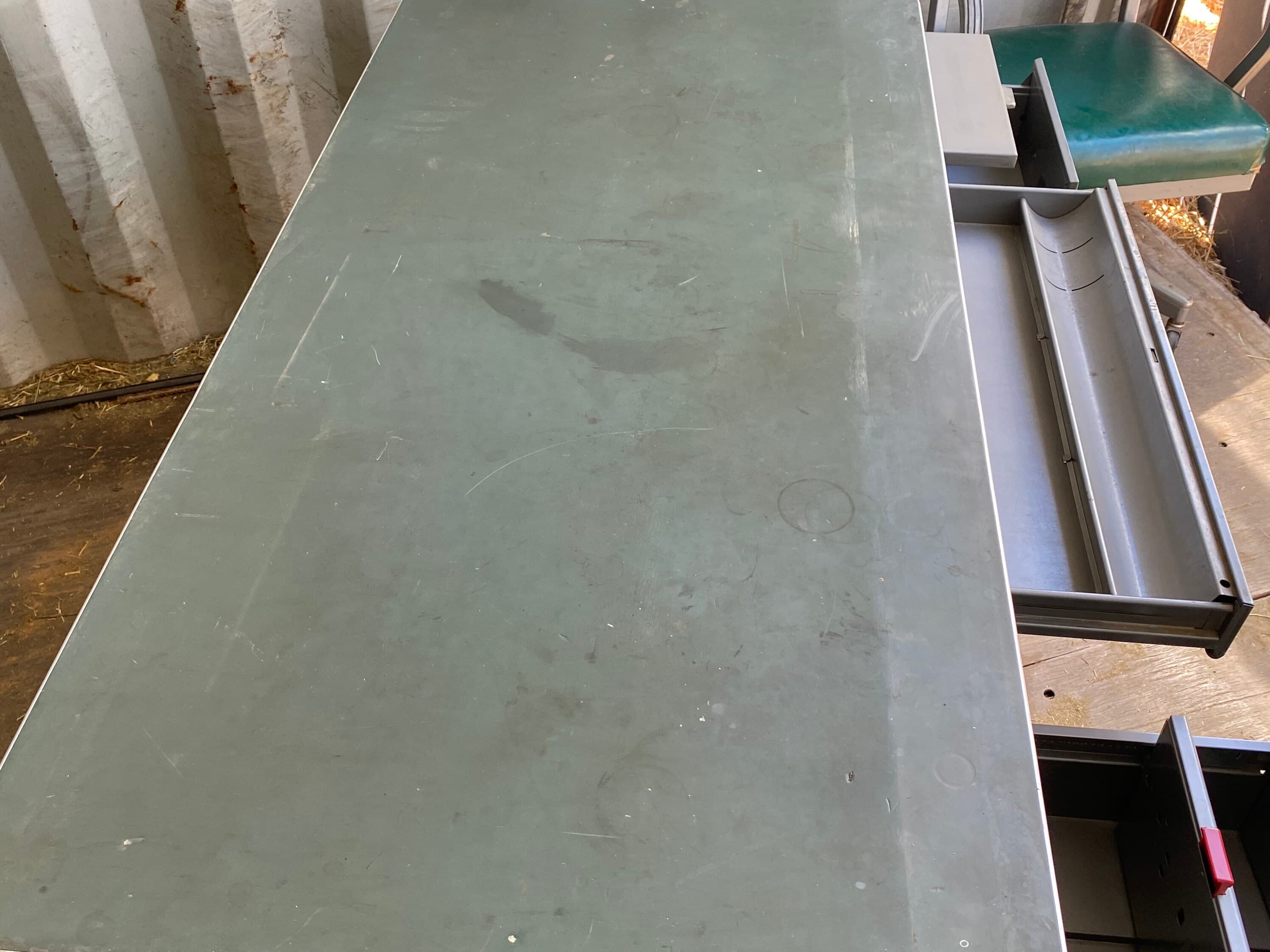 Columbia vintage mid century modern tanker desk set - Thumbnail 9