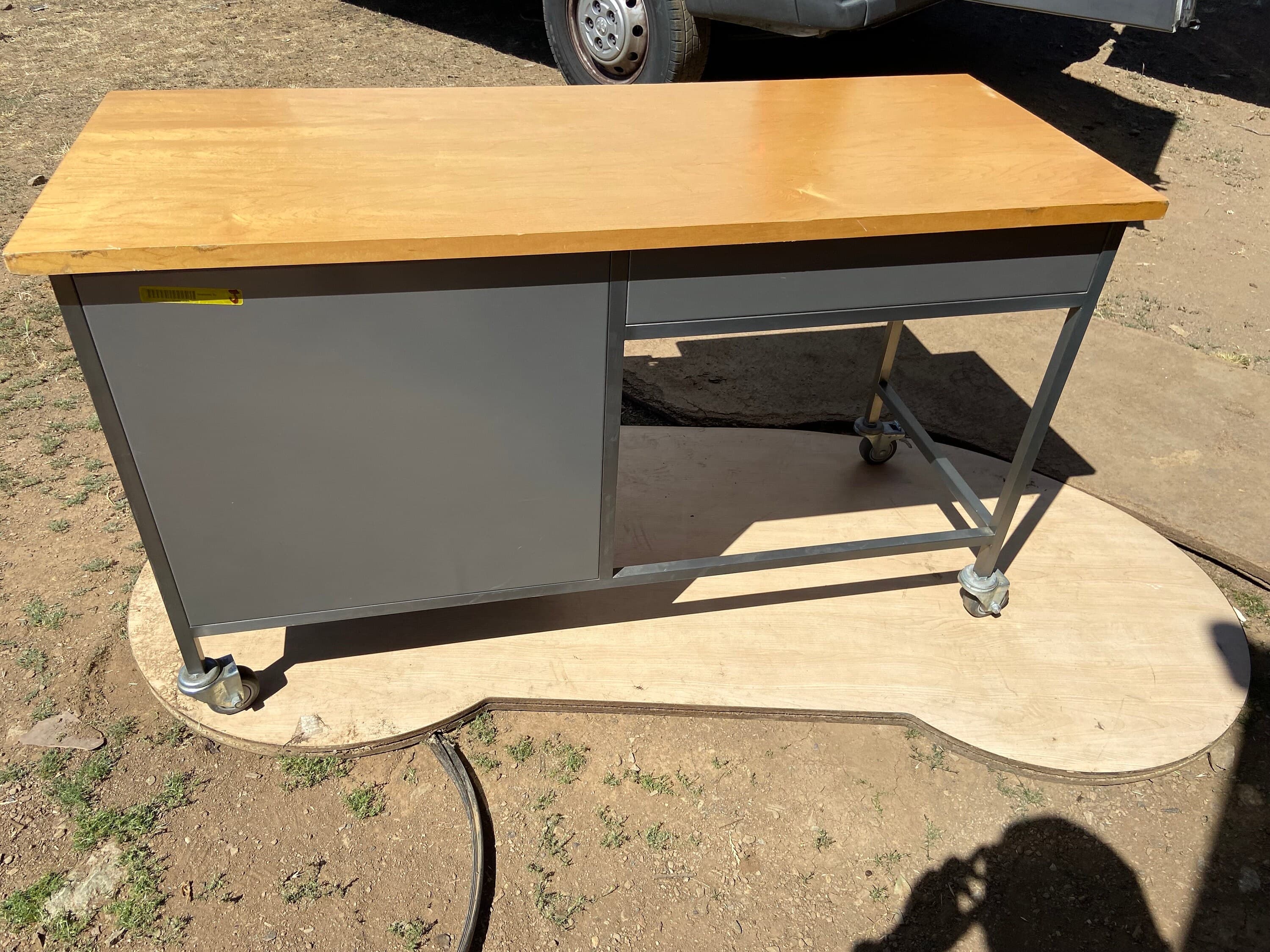 pottery barn locker metal desk - Thumbnail 6