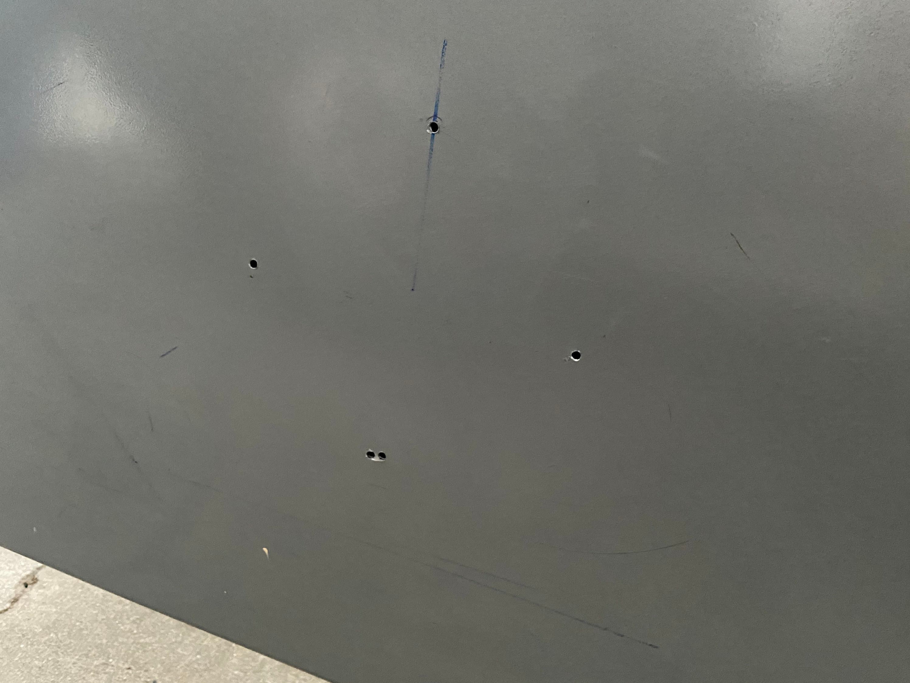 Steelcase style vintage mid century modern metal tanker desk table - Thumbnail 4