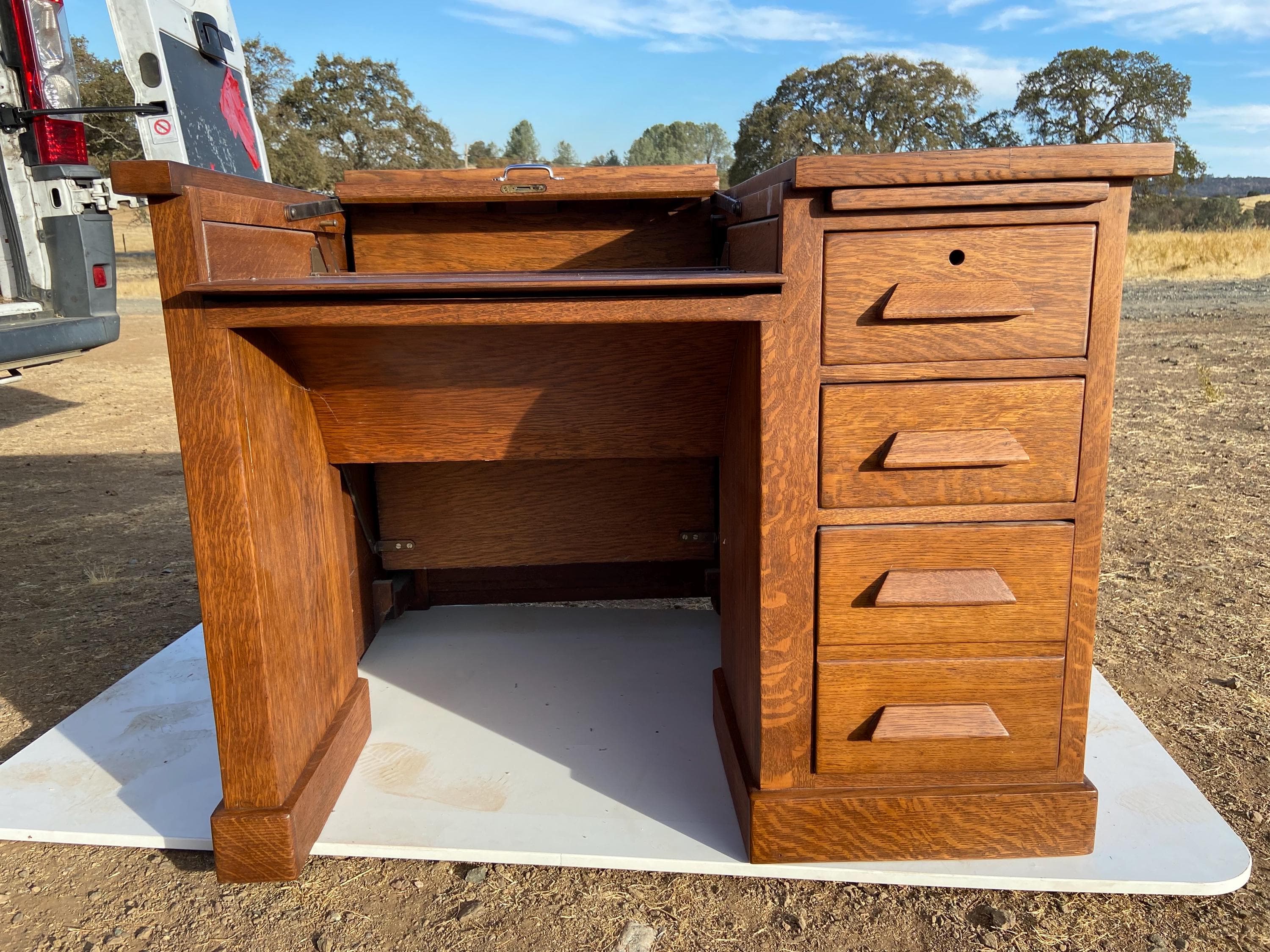 Allsteel vintage mid century modern metal credenza sideboard - Thumbnail 10