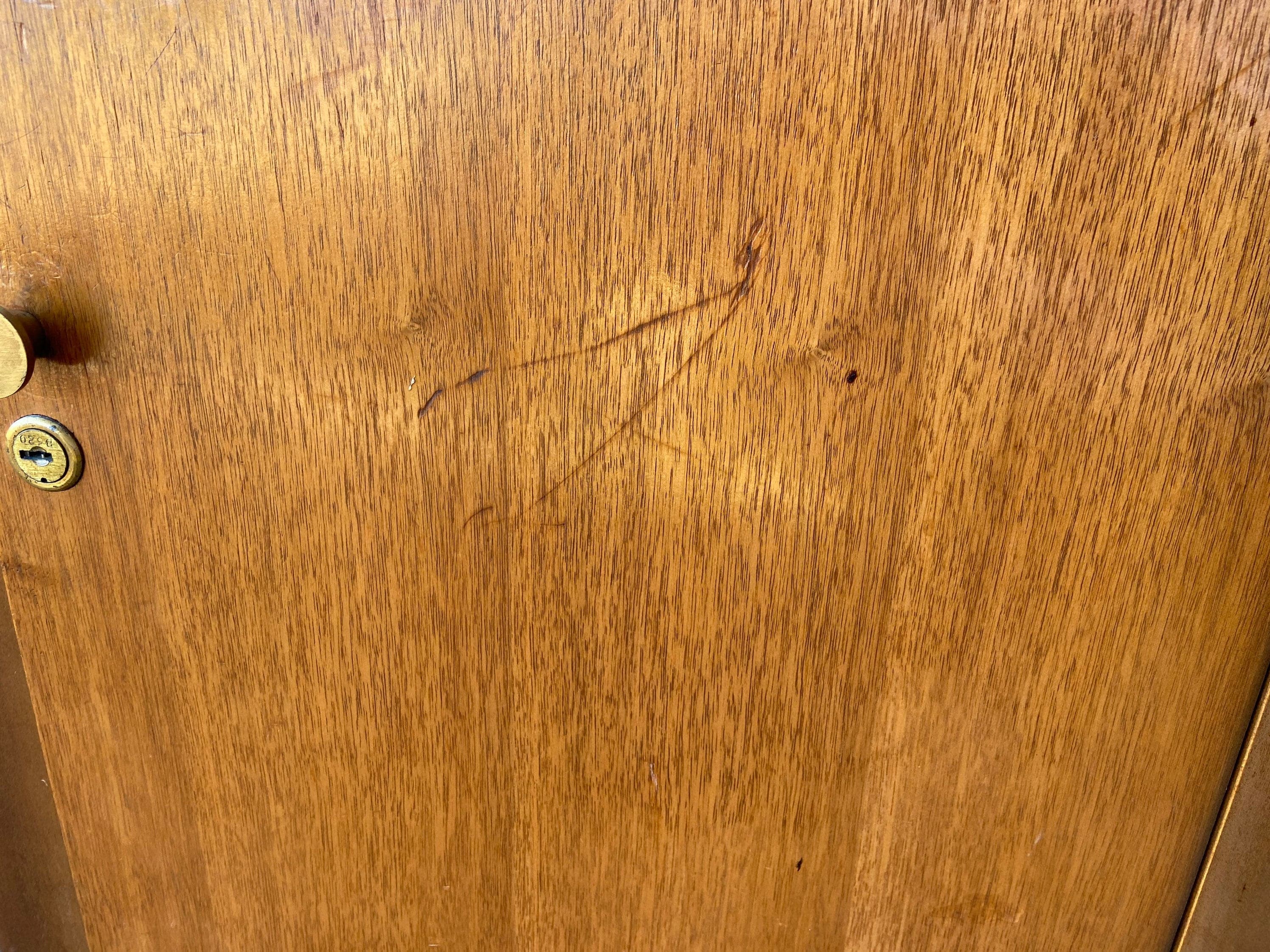 Vintage mid century modern wooden credenza - Thumbnail 4