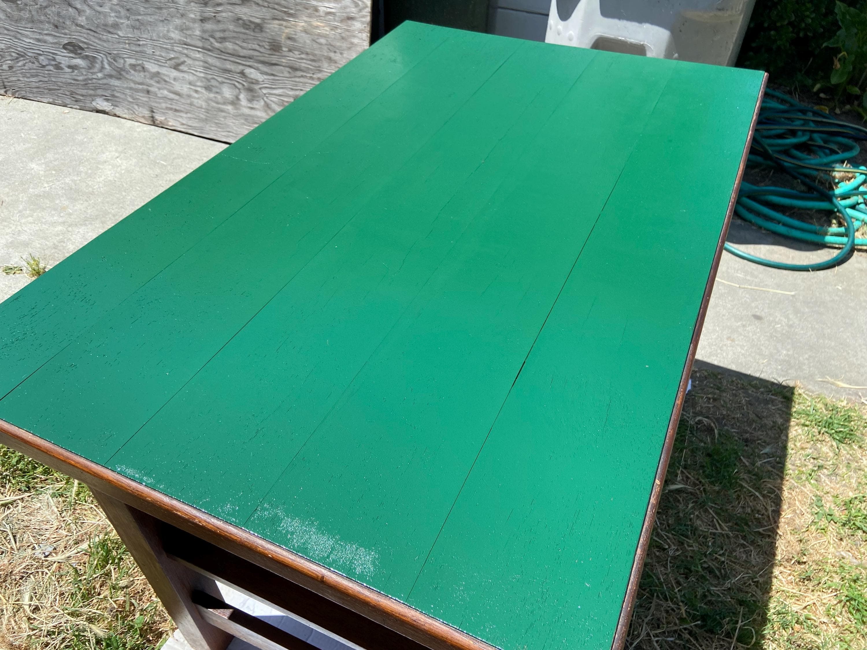 antique arts & crafts mission oak library desk Stickley brothers style - Thumbnail 6