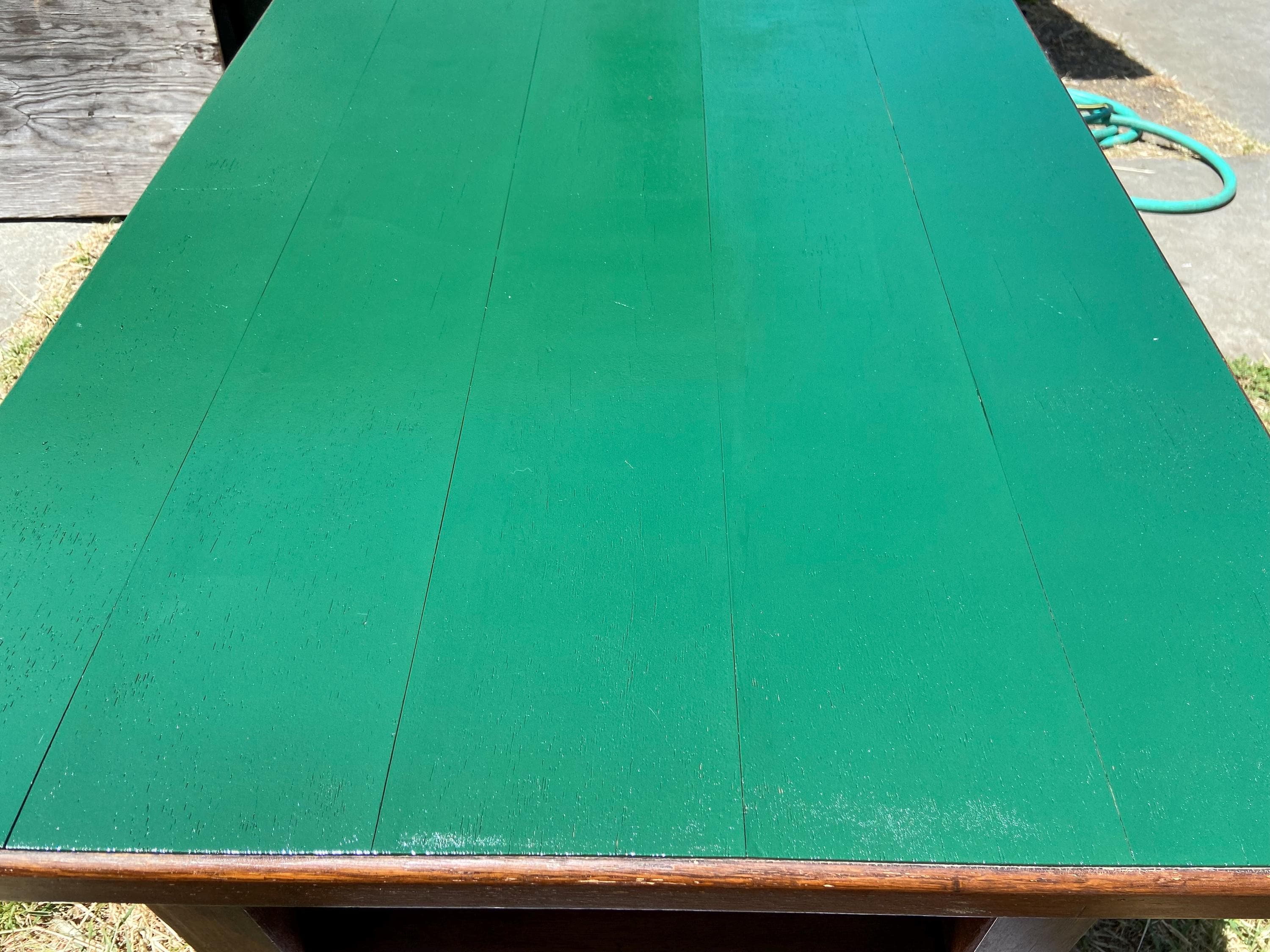 antique arts & crafts mission oak library desk Stickley brothers style - Thumbnail 8