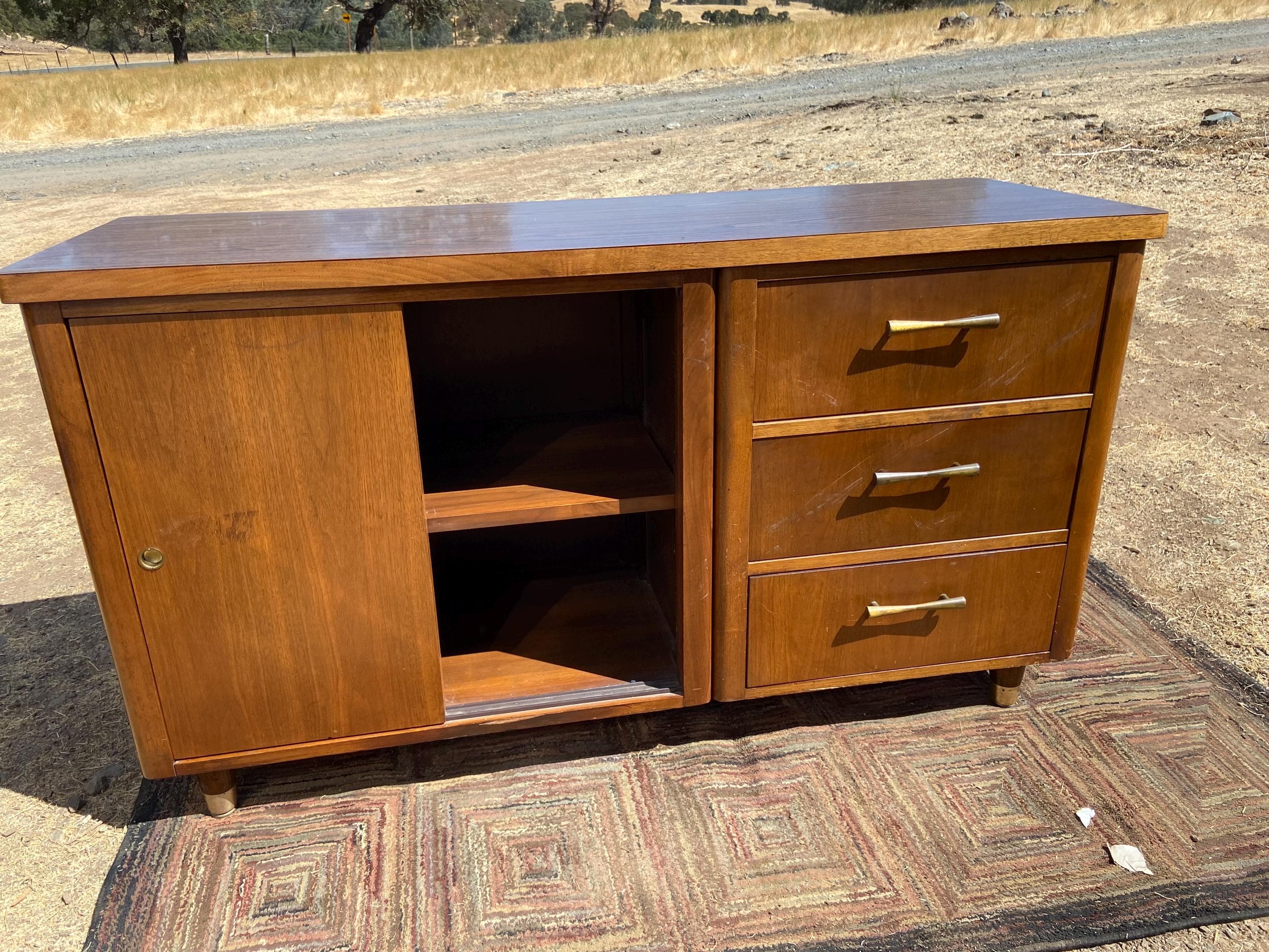 jofco vintage mid century modern walnut credenza’ - Thumbnail 5