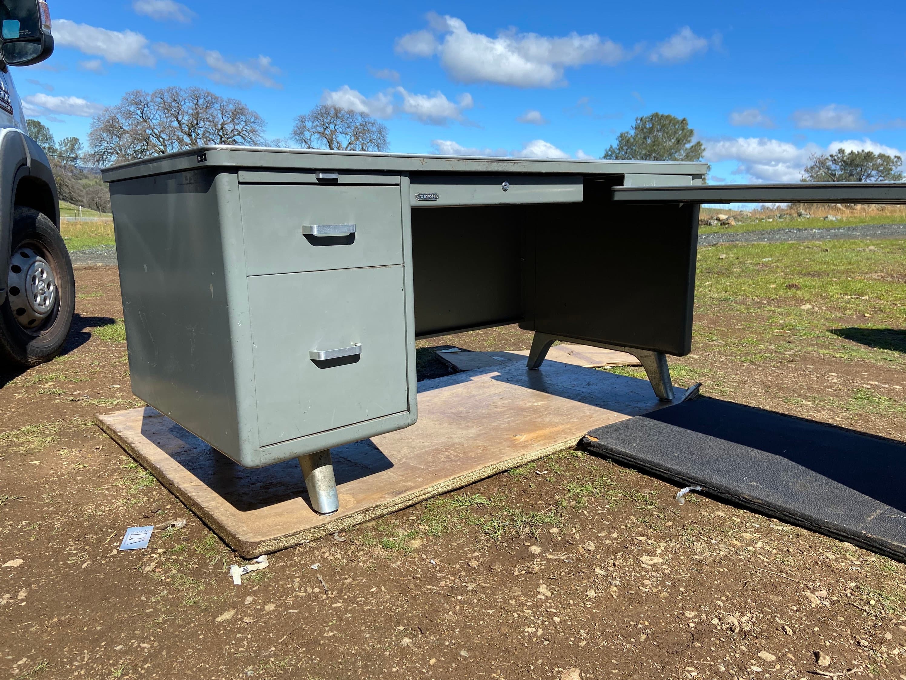 W.H Harper Devon tanker L shape desk - Thumbnail 10