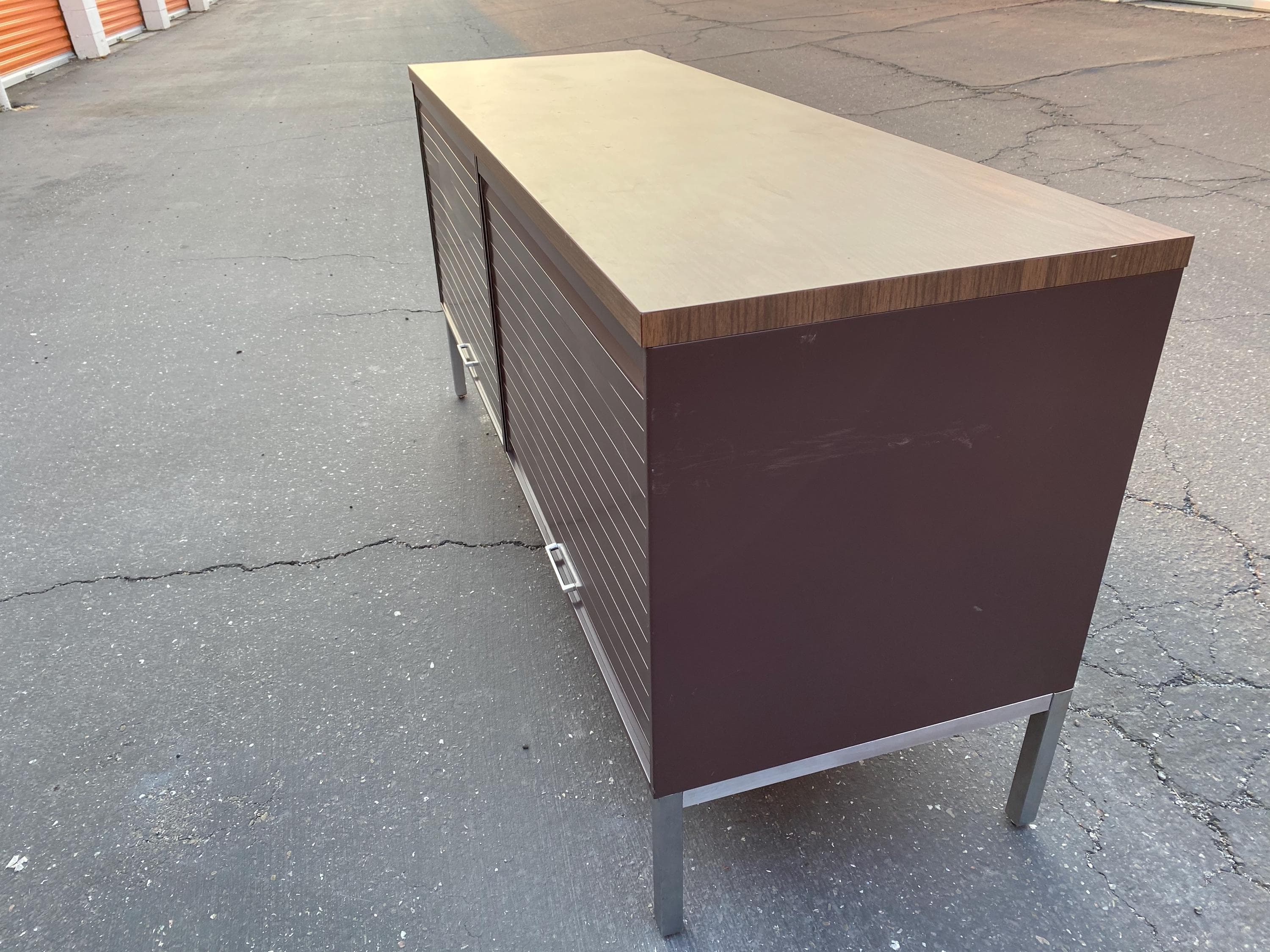 Steelcase vintage mid century modern metal credenza Sideboard - Thumbnail 9