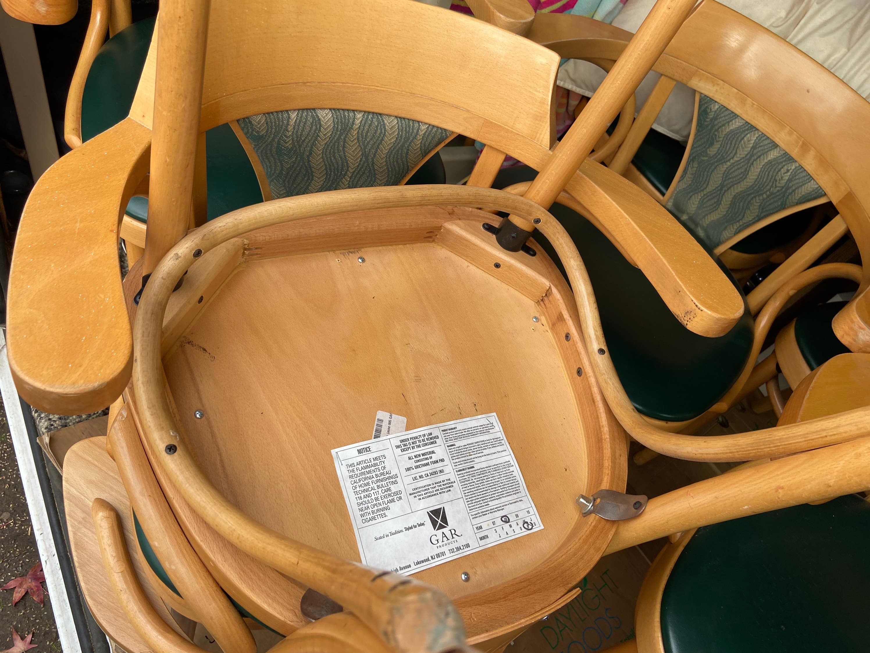 Vintage beech bentwood arm chairs in the style of Thonet - Thumbnail 10