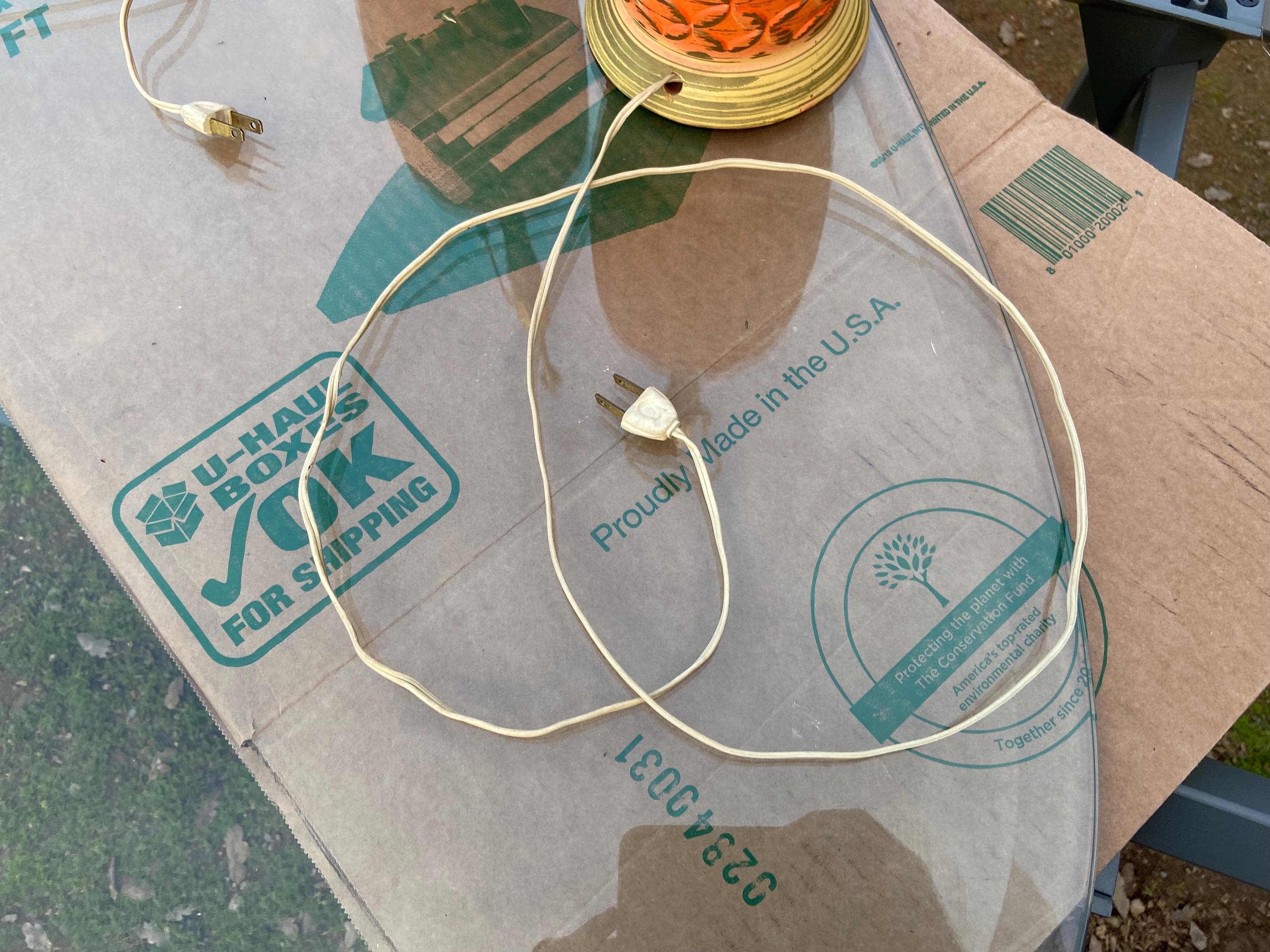 vintage mid century modern ceramic table lamps - Thumbnail 6