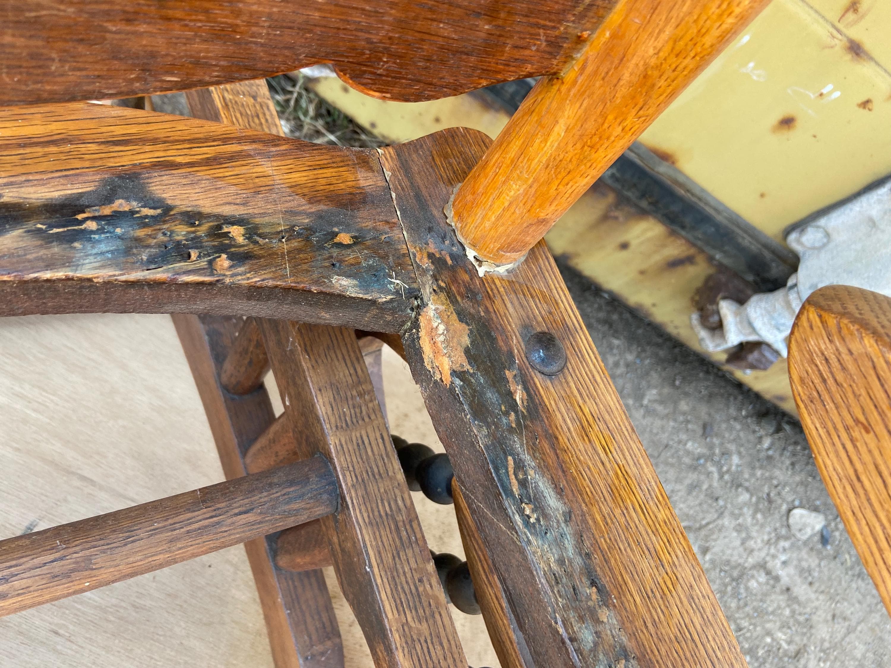 antique rocking chair - Thumbnail 4