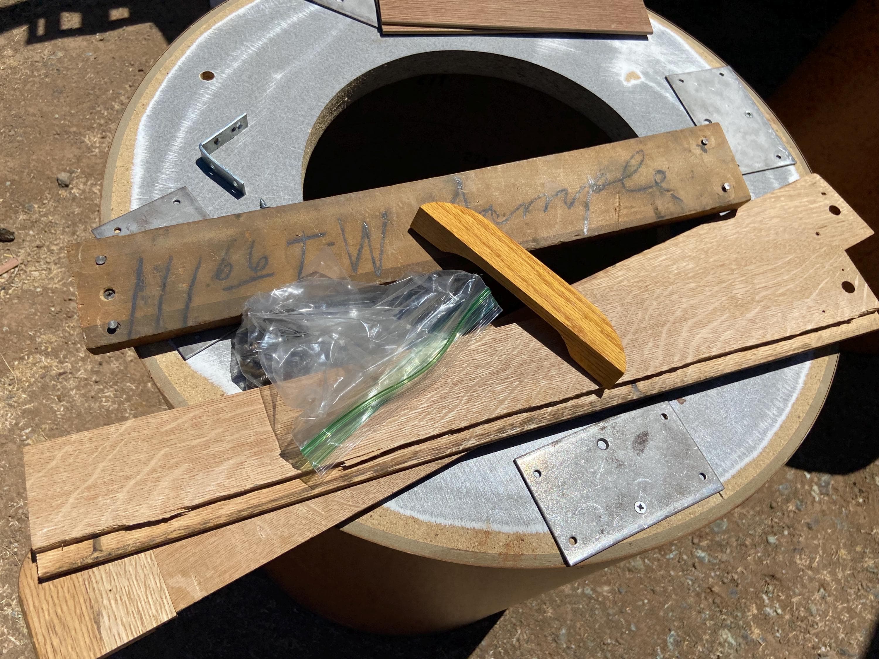 antique Rucker fuller oak partners desk needs restoration - Thumbnail 10