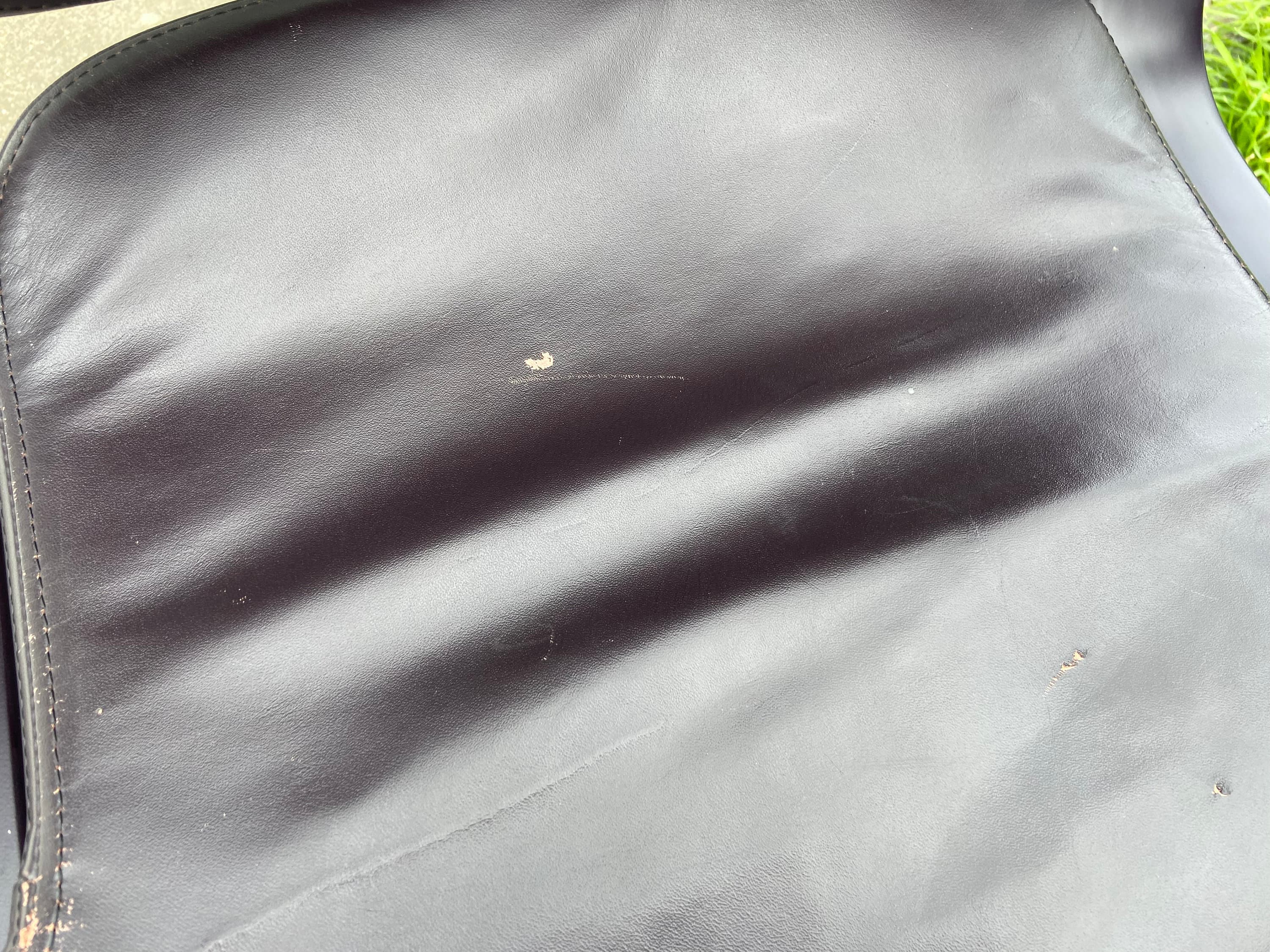 Vintage herman miller aqua leather side chairs - Thumbnail 6