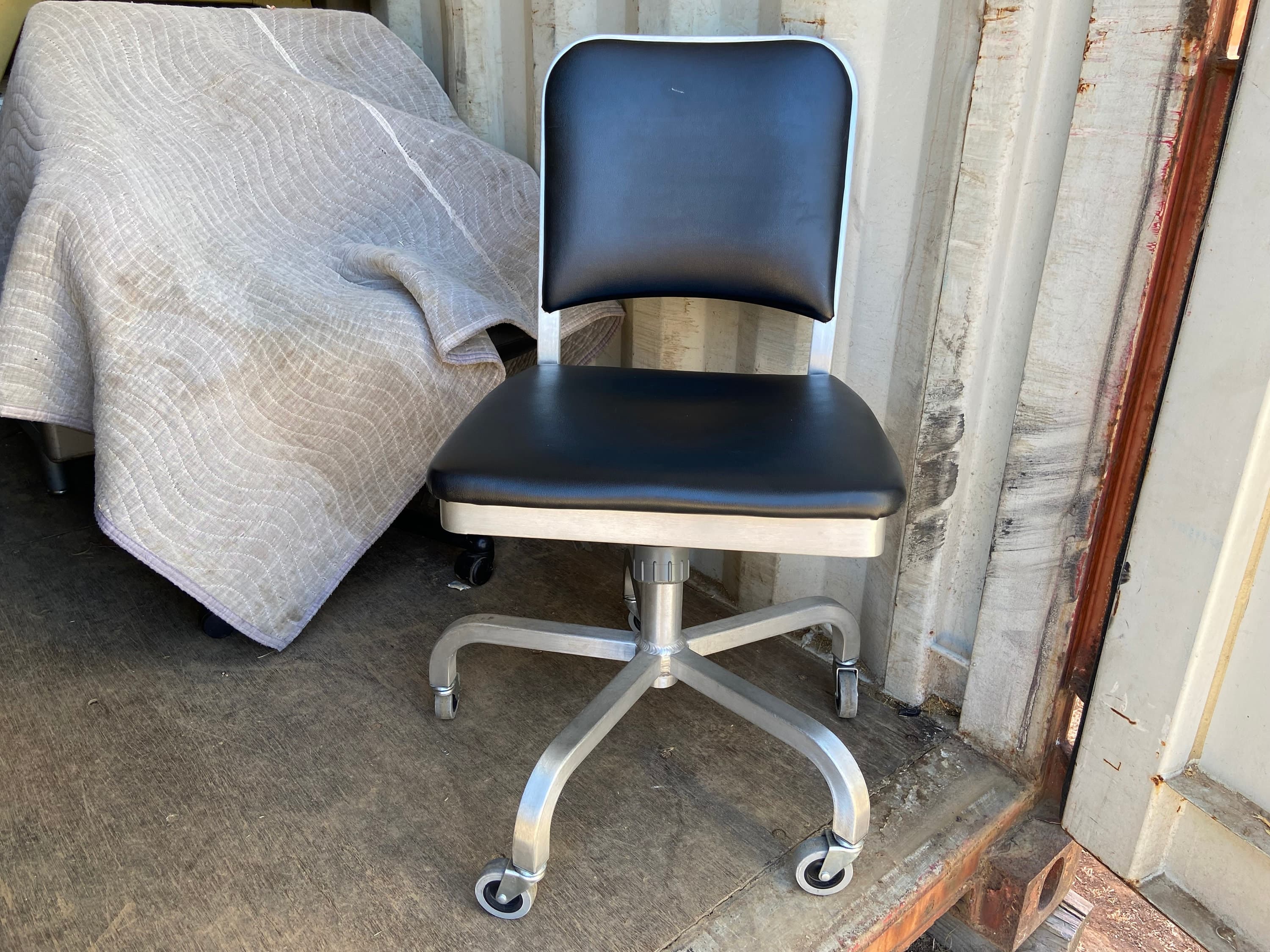 Emeco Navi swivel aluminum desk chair - Image 1