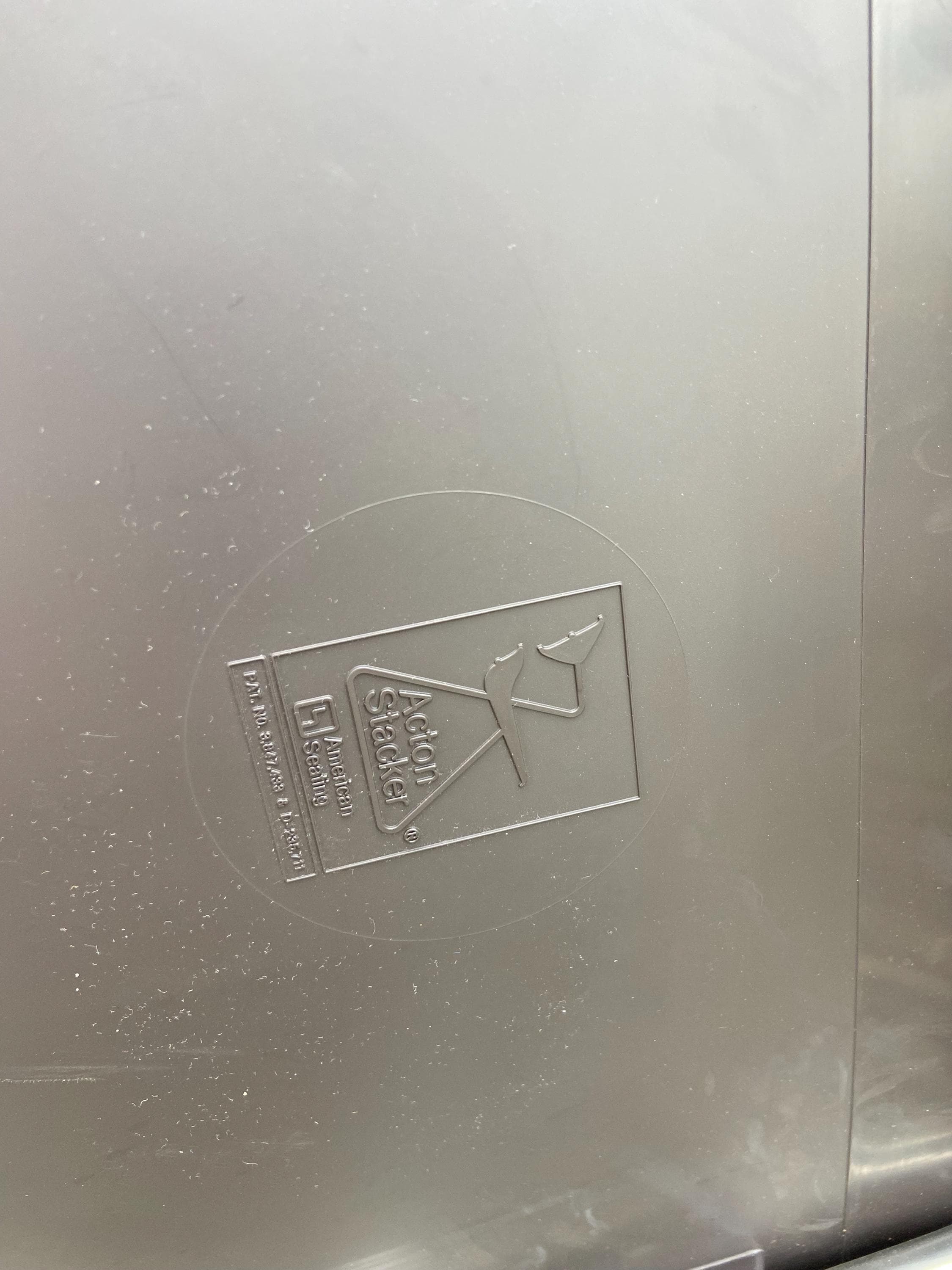 Vintage Mid Century Modern Acton Stacker fabric Cantilevered Side Chairs Set Of 8 - Thumbnail 8