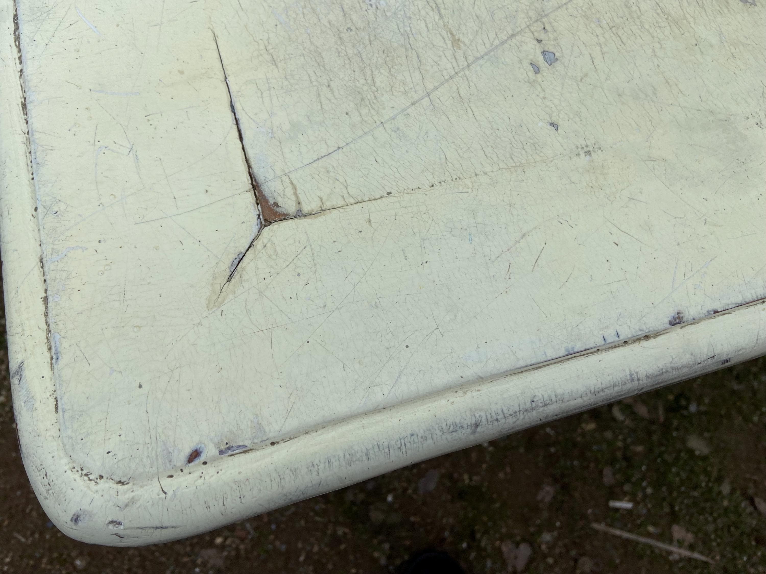 Antique Rustic Pine Farmhouse Shabby  Chick Dining Room Kitchen Table - Thumbnail 9