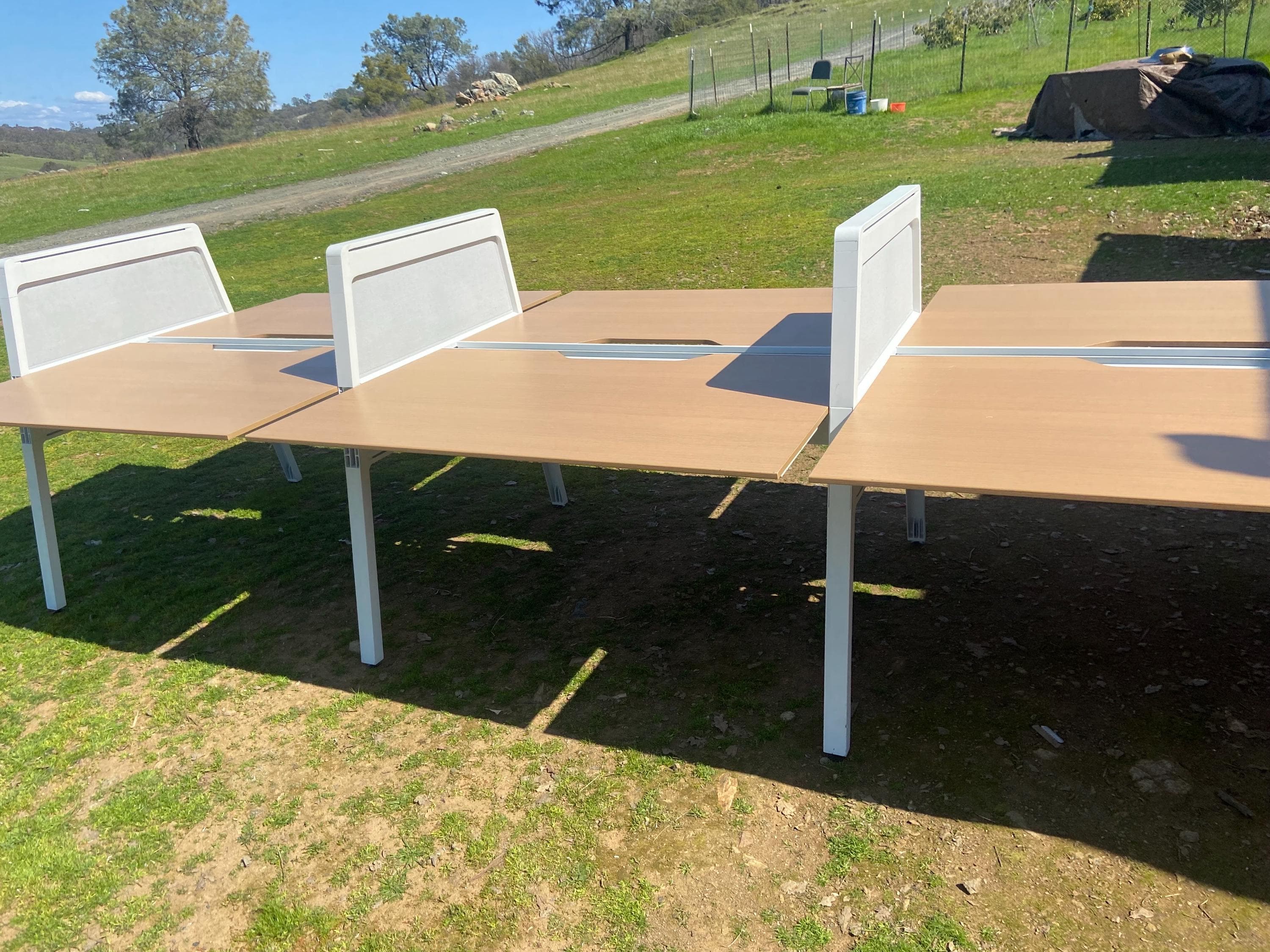 steelcase turnstone Bivi desk for 6 - Image 1