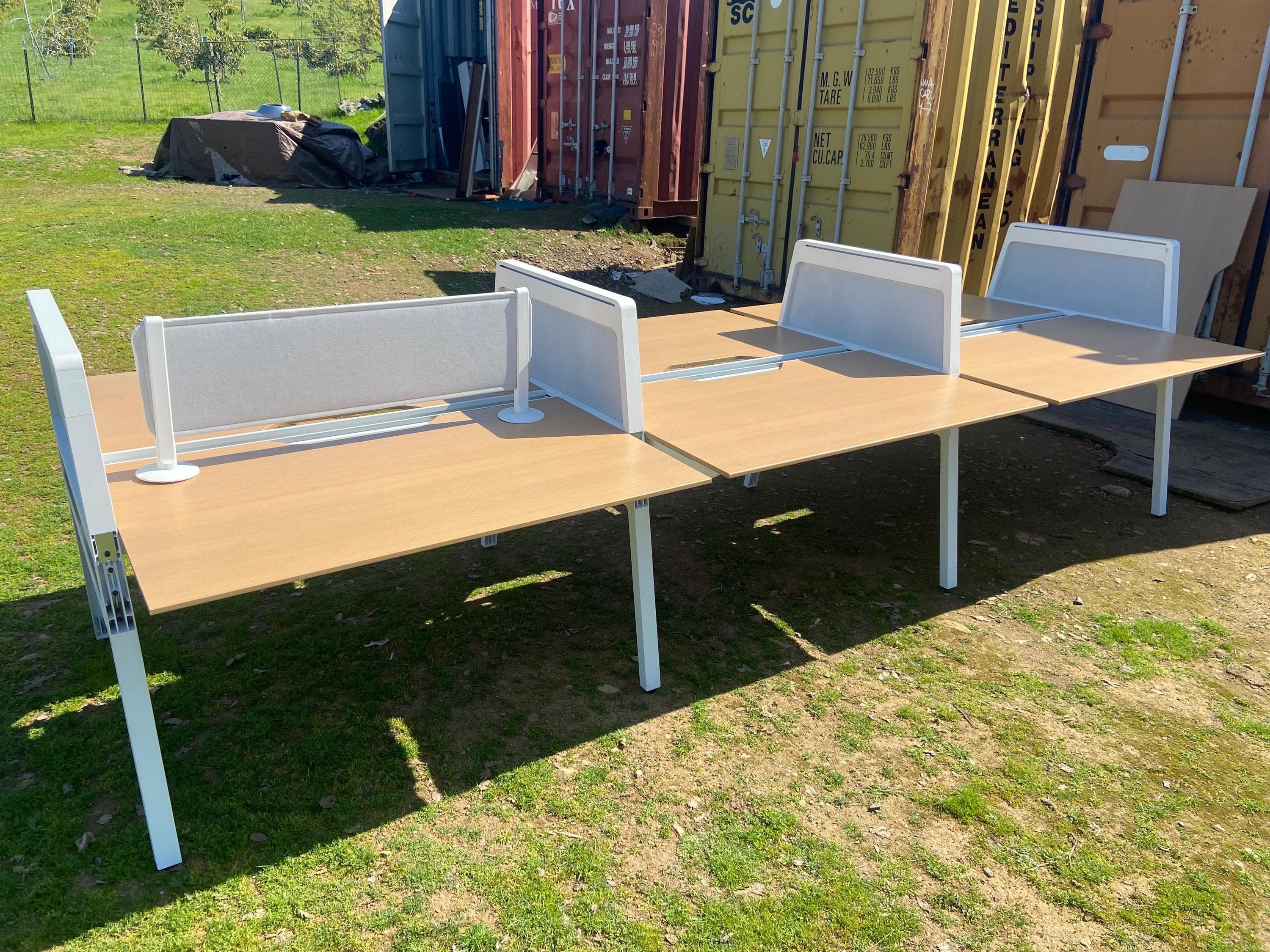 steelcase turnstone Bivi desk for 6 - Thumbnail 7