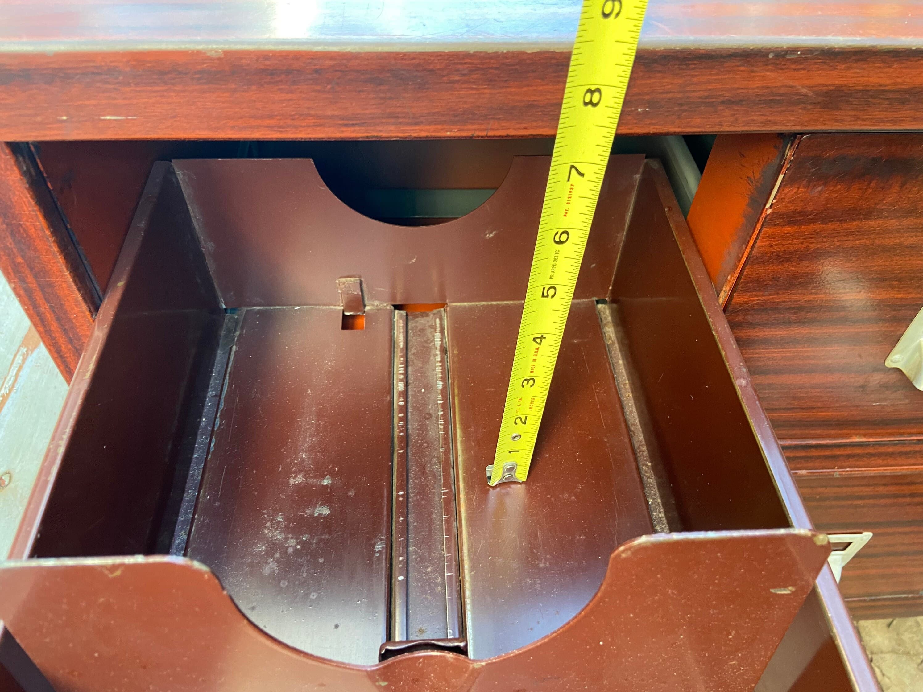 Art metal vintage metal stacking file cabinet - Thumbnail 7