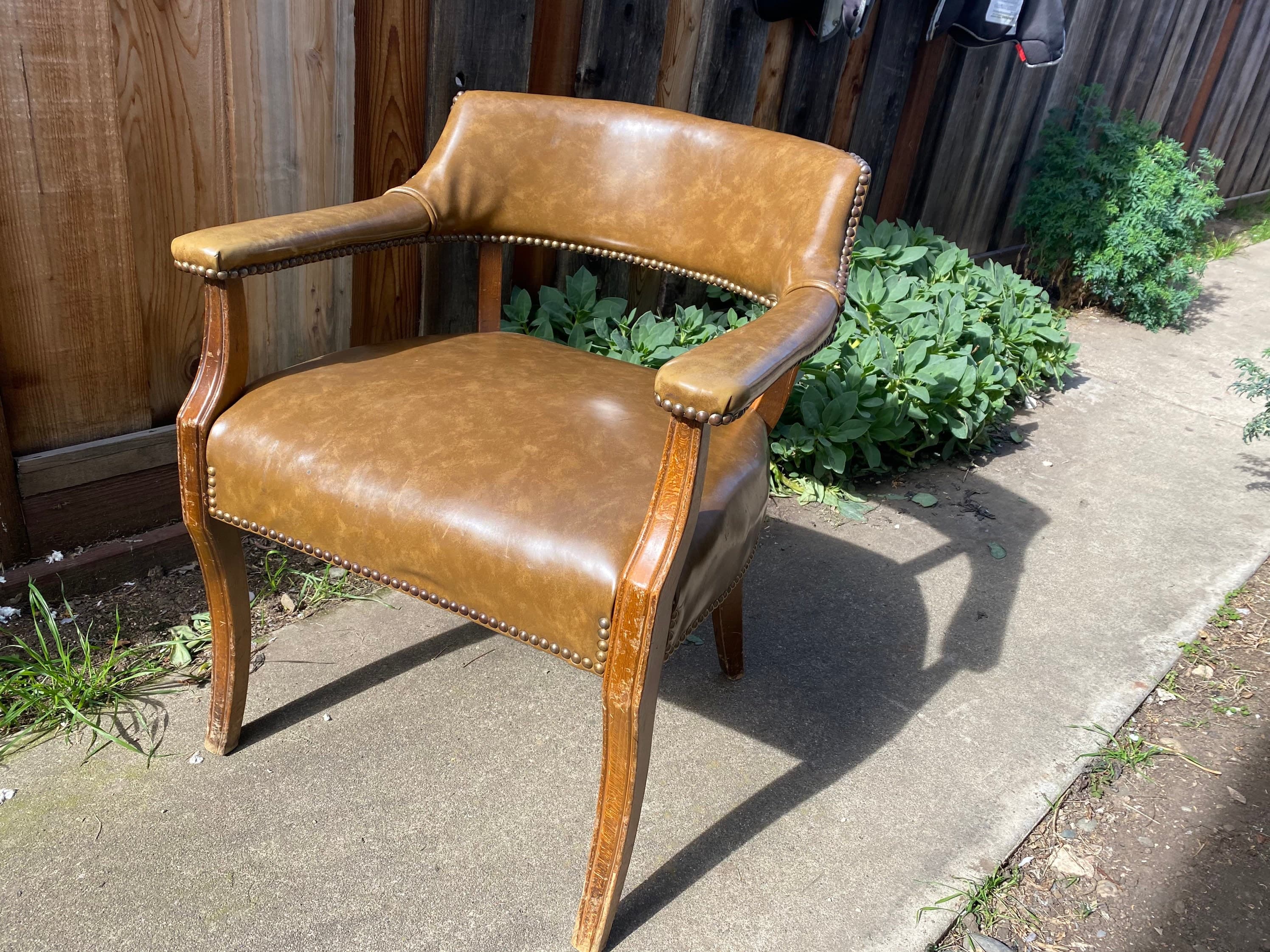 Vintage mid century modern antique accent side chair - Thumbnail 8