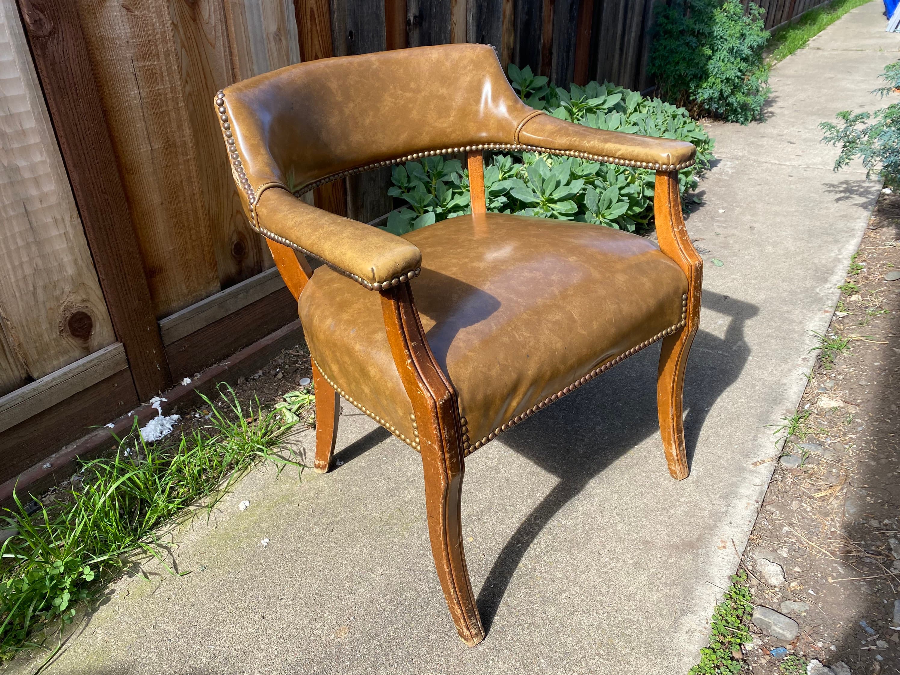 Vintage mid century modern antique accent side chair - Thumbnail 10