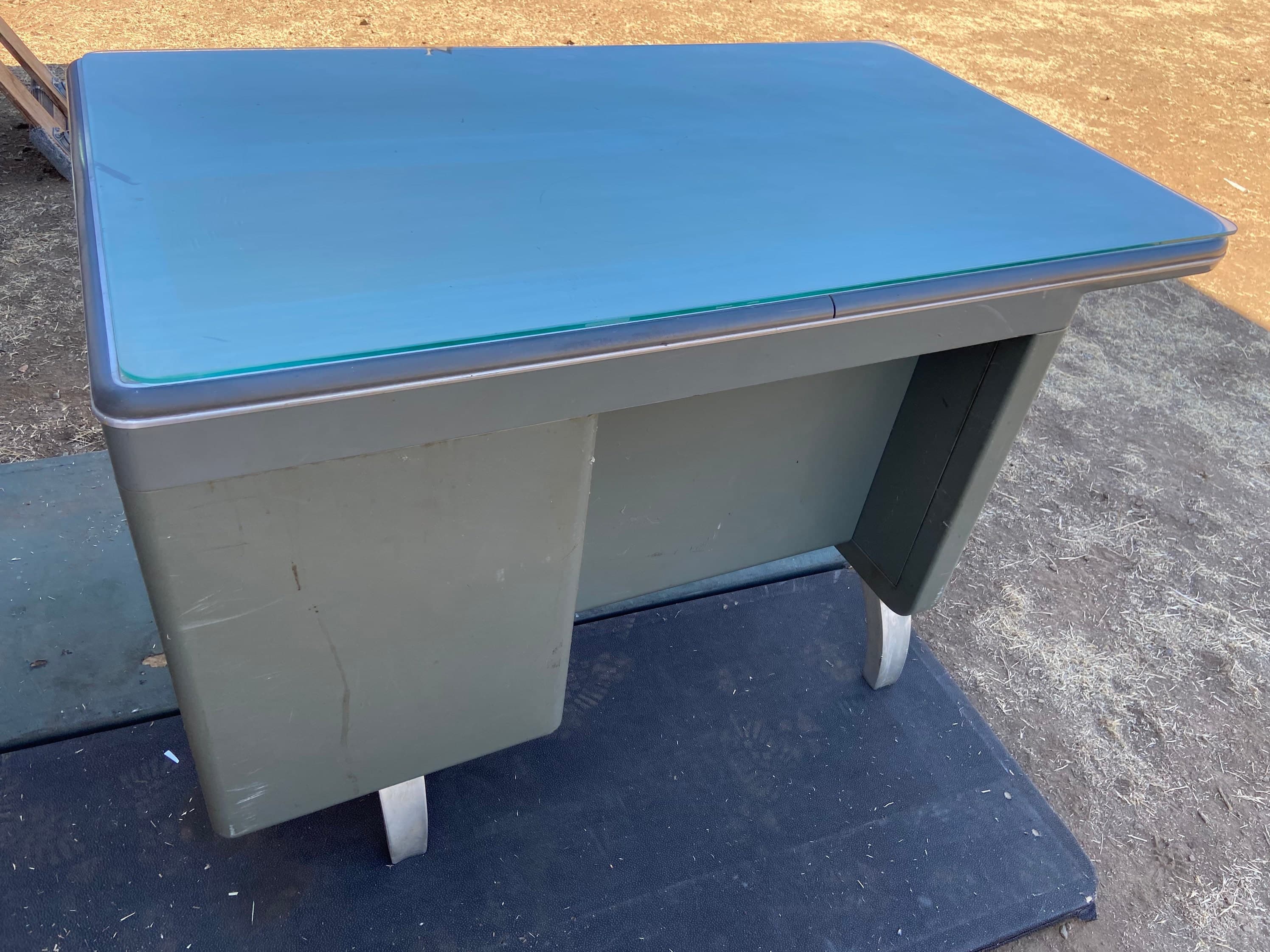 General fireproofing company vintage metal tanker desk - Thumbnail 5