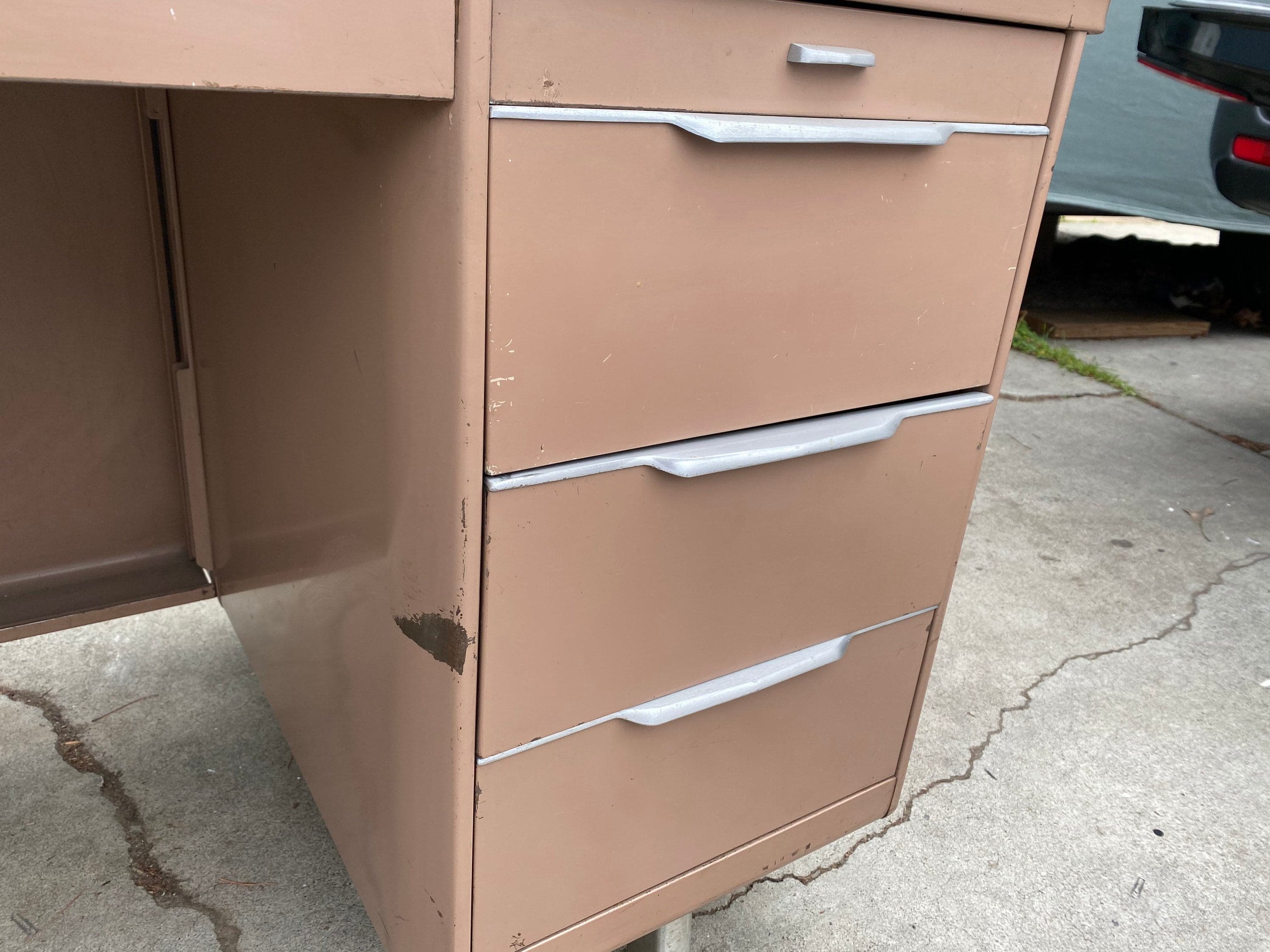 General fireproofing vintage metal tanker desk - Thumbnail 7