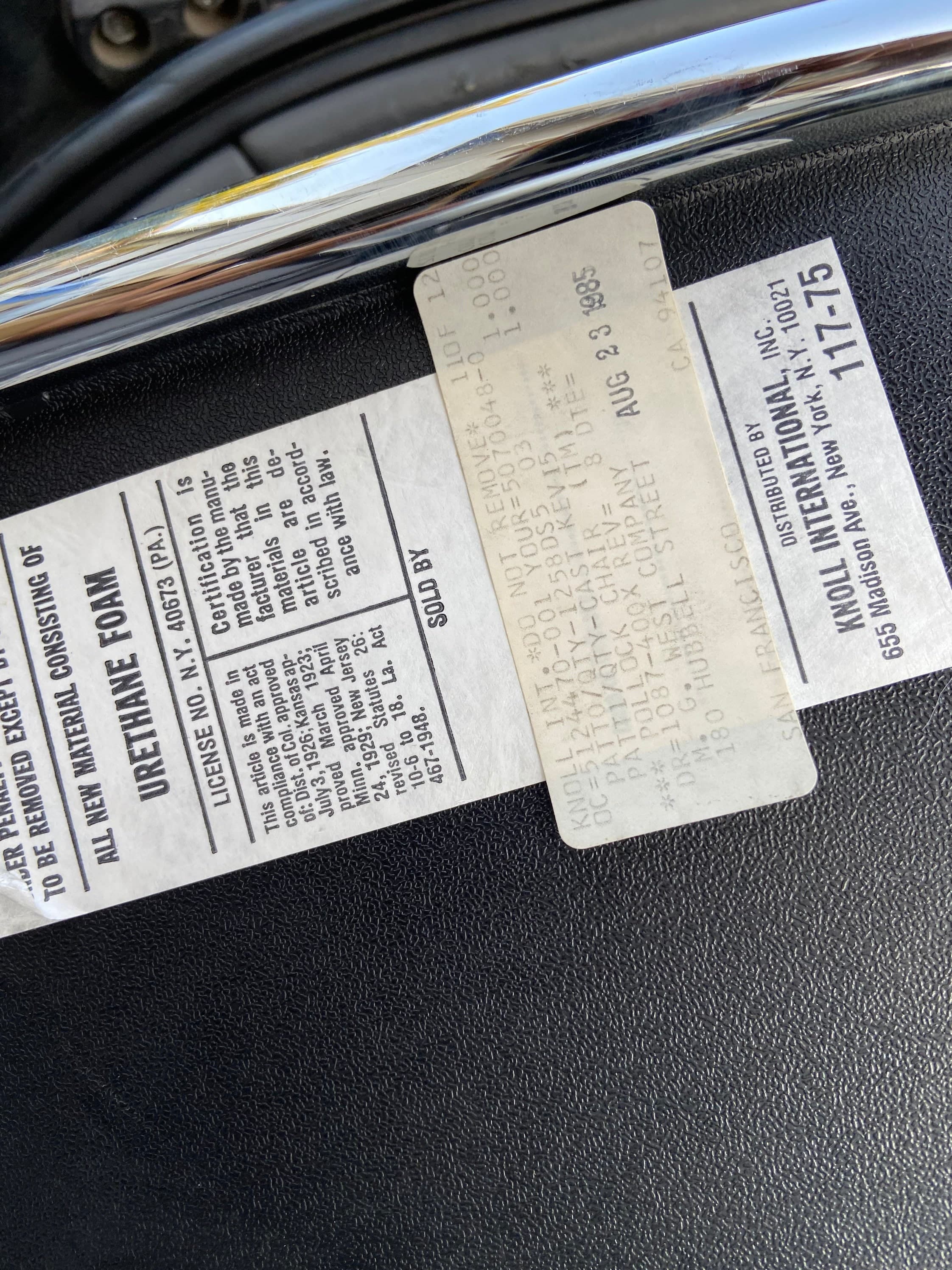 Charles pollock 5 star vintage mid century modern set of 3 executive desk chairs - Thumbnail 6