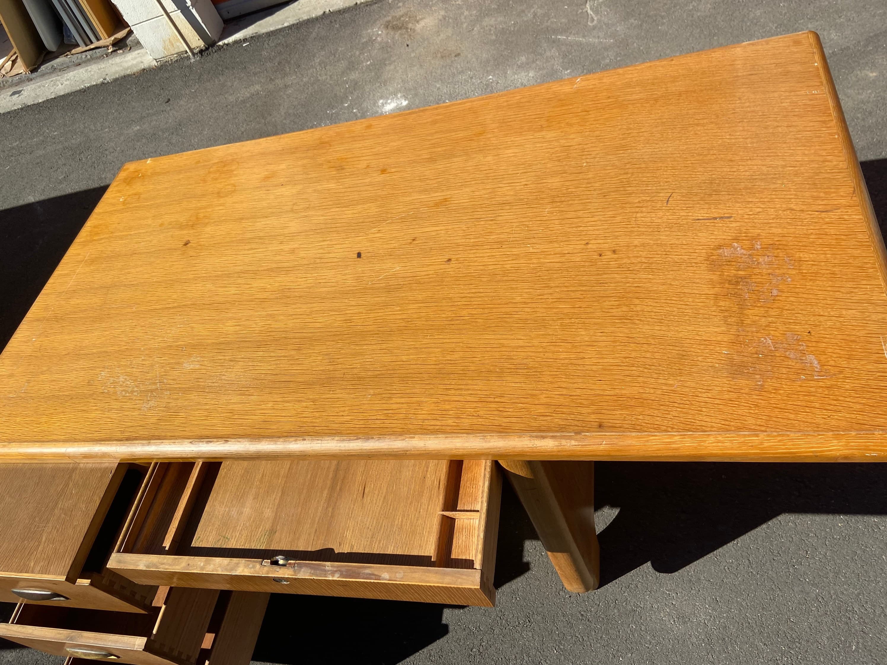 Jasper vintage mid century modern wooden desk - Thumbnail 10