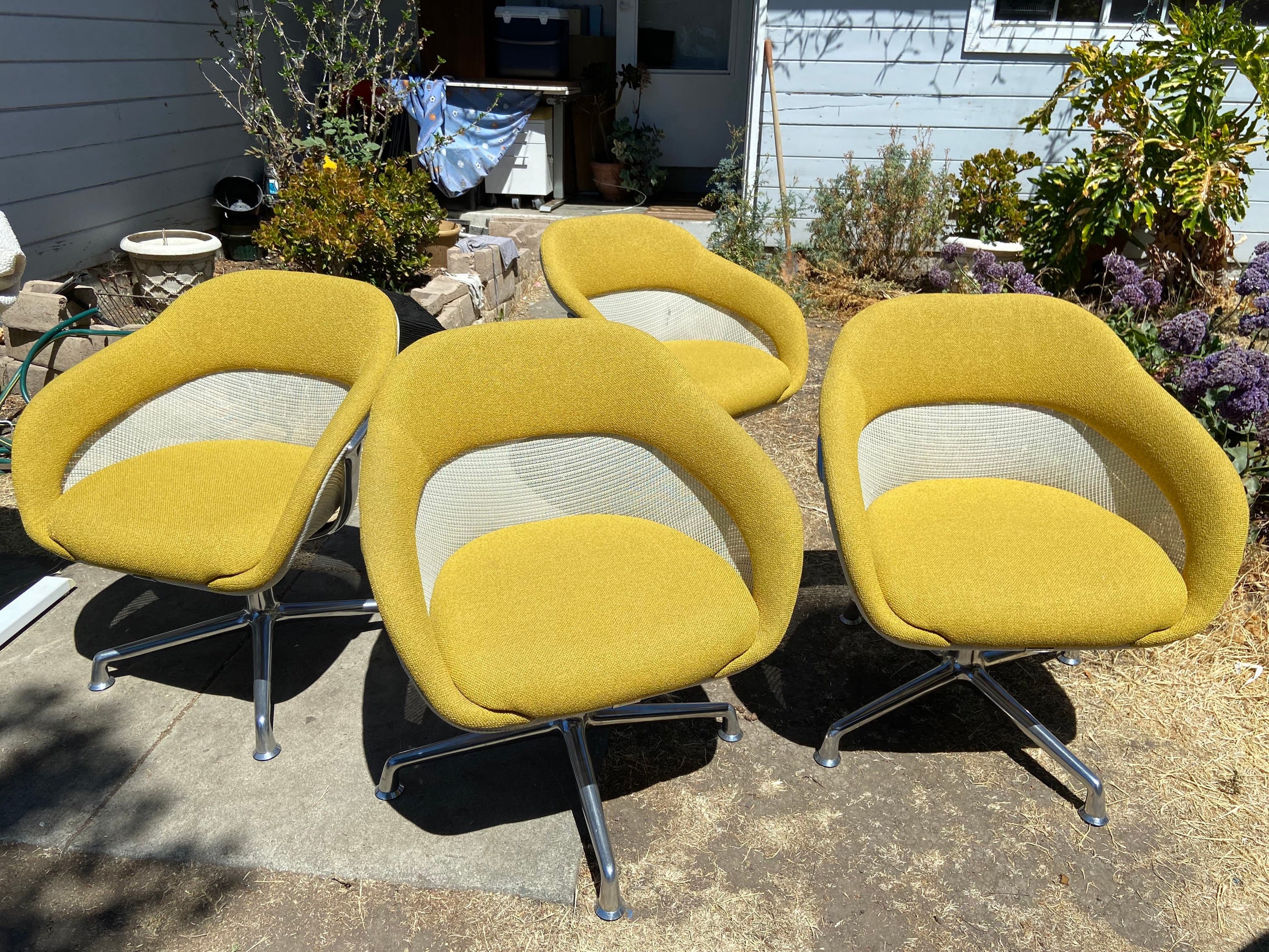 Set of 4 steelcase coalesse s-w 1 swivel lounge chairs set - Thumbnail 5